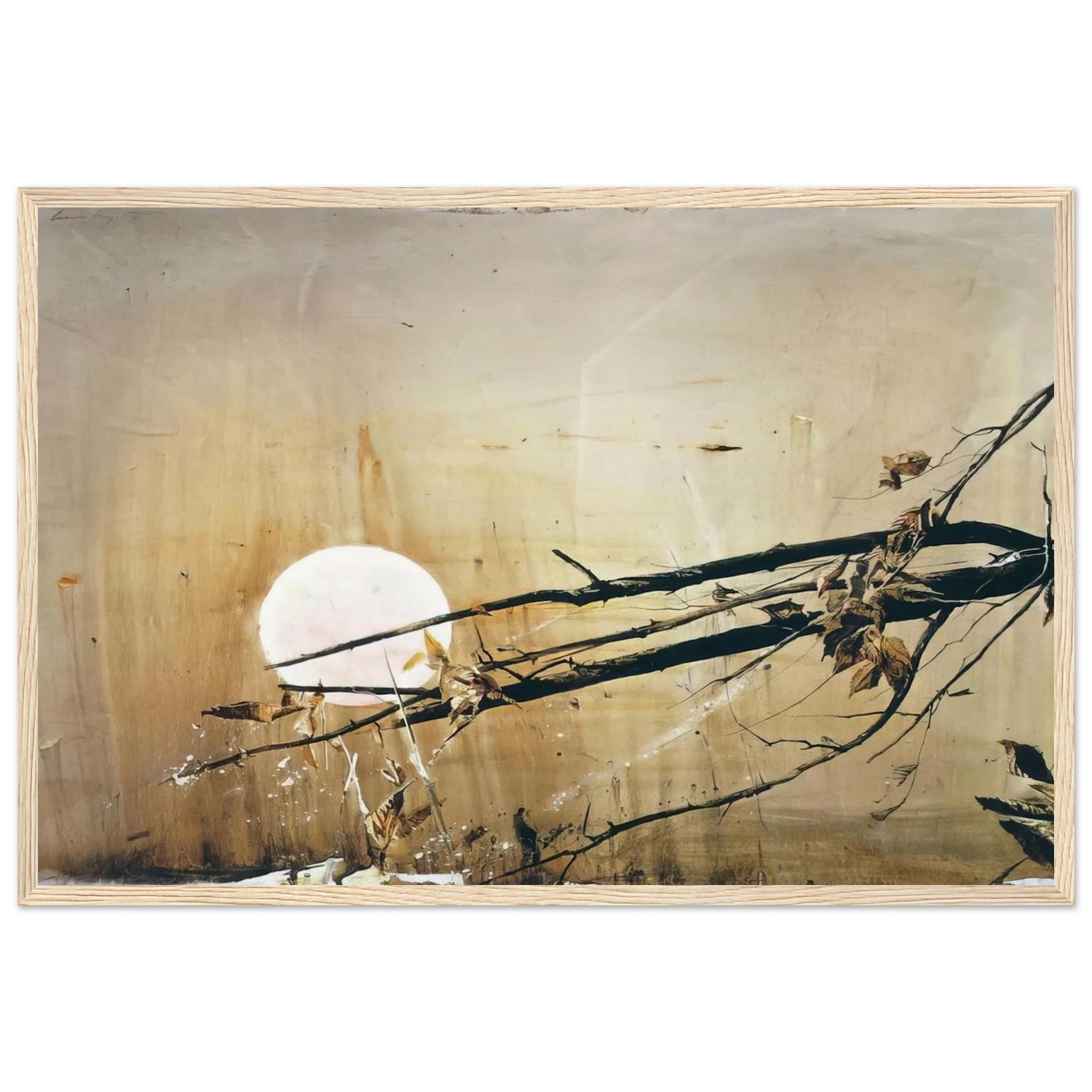 FULL MOON 1980 Framed Poster | Andrew Wyeth Framed Prints Wall Art | Andrew Wyeth Prints