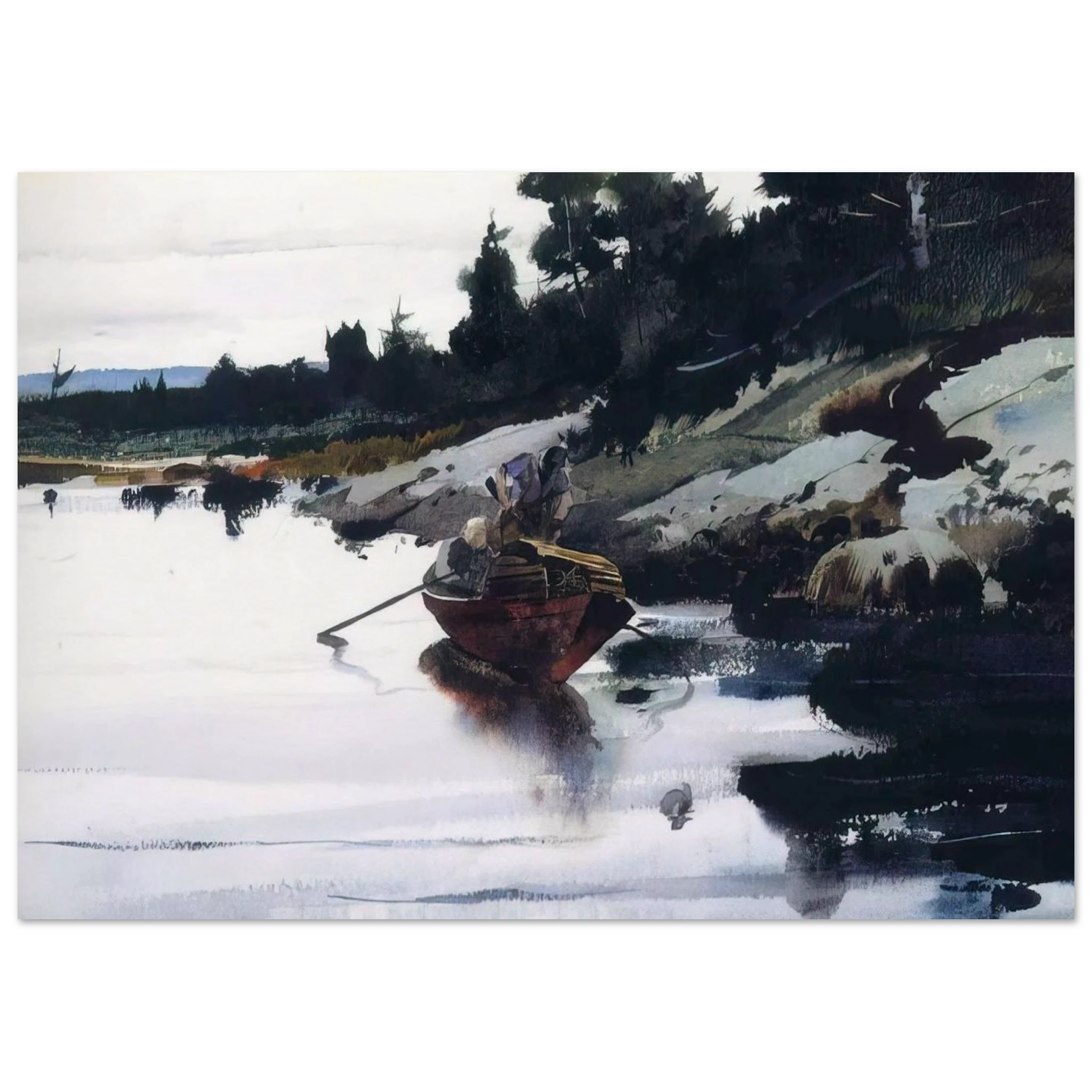 TURKEY COVE LEDGE Poster | Andrew Wyeth Poster | Andrew Wyeth Prints