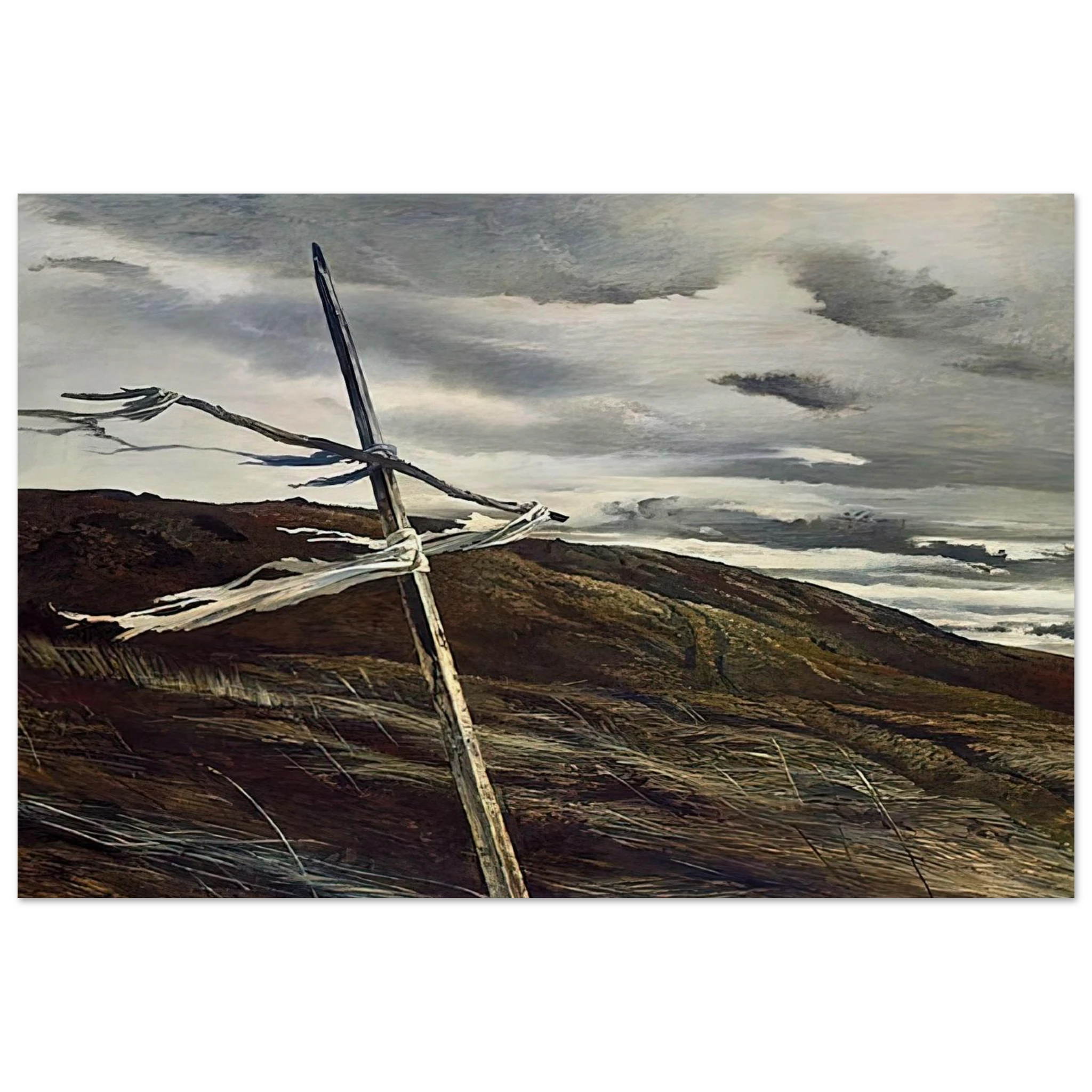 DODGES RIDGE 1947 Poster | Andrew Wyeth Poster | Andrew Wyeth Prints