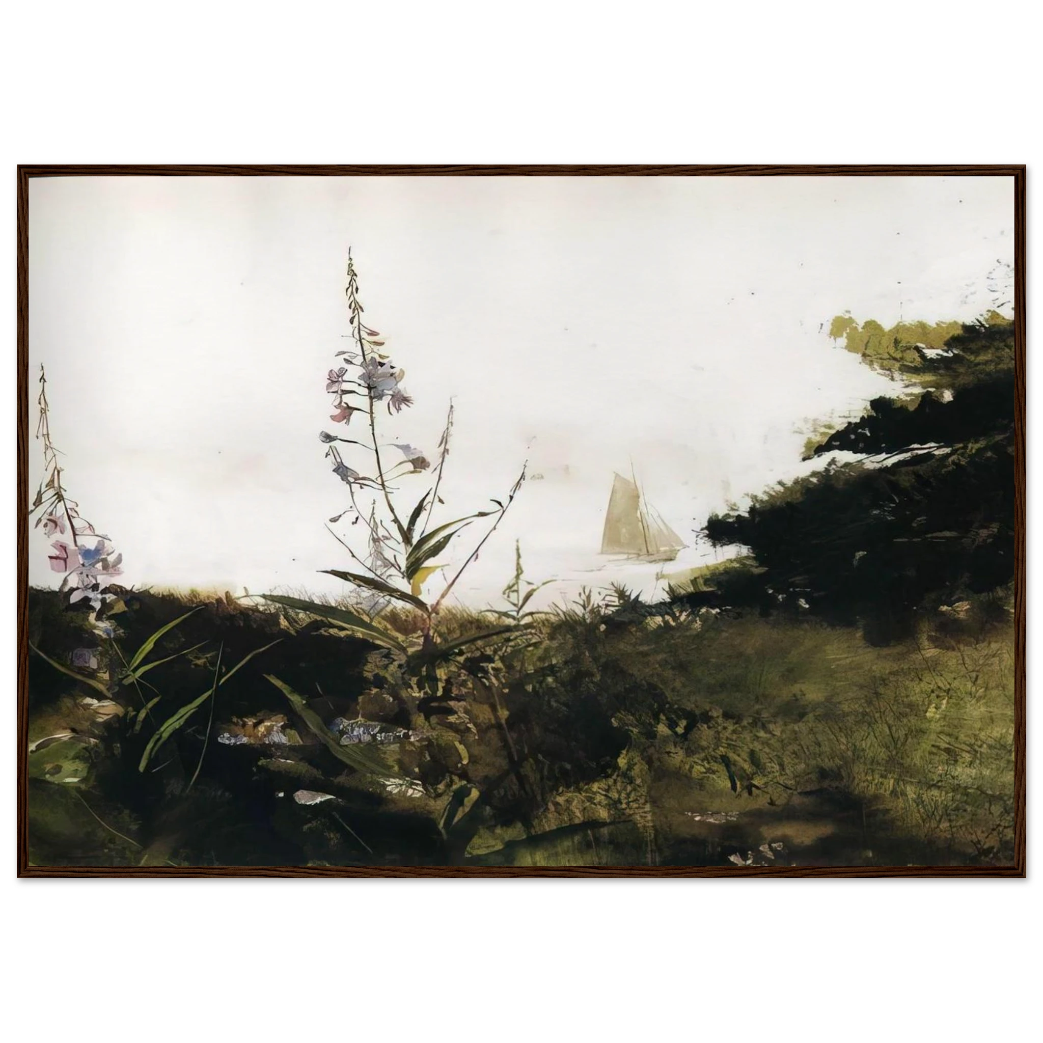UNDER SAIL Framed Poster | Andrew Wyeth Framed Prints Wall Art | Andrew Wyeth Prints
