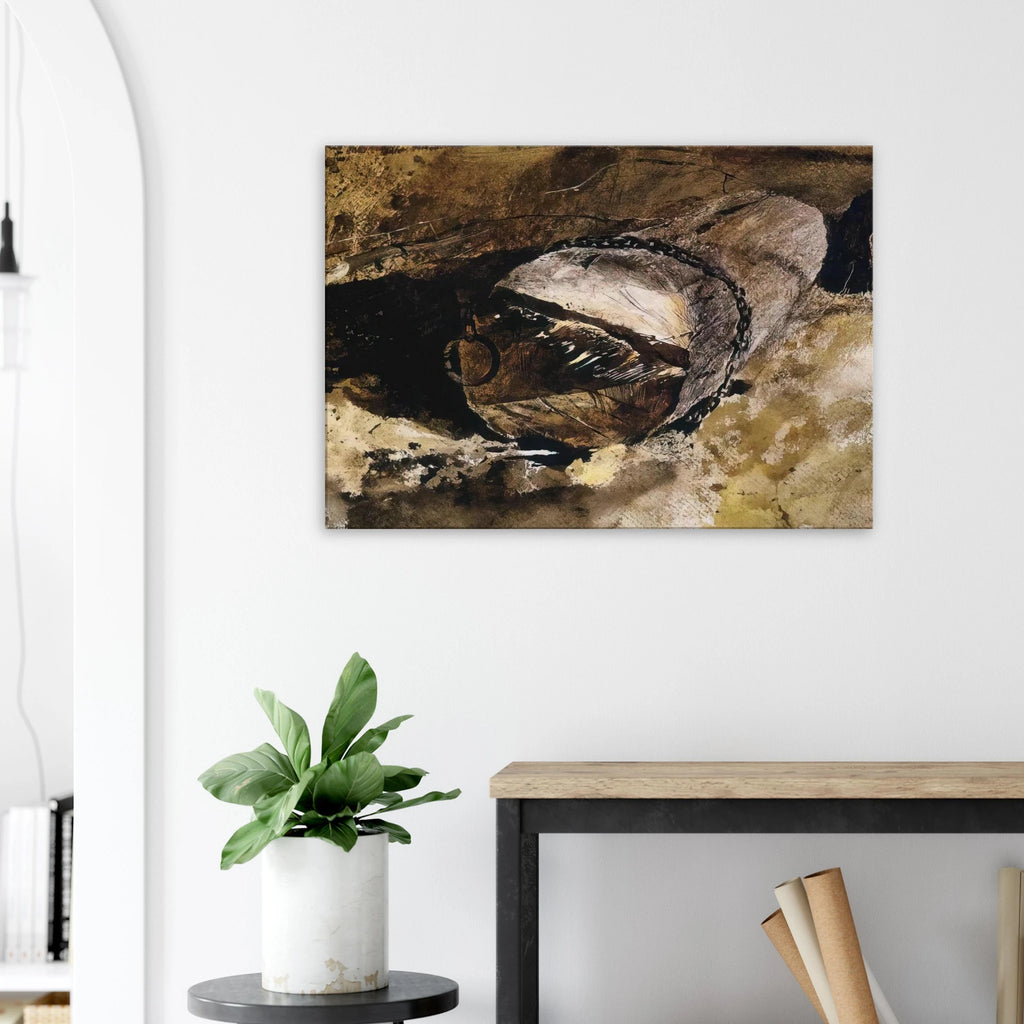 LOG CHAIN Canvas | Andrew Wyeth Canvas | Andrew Wyeth Prints