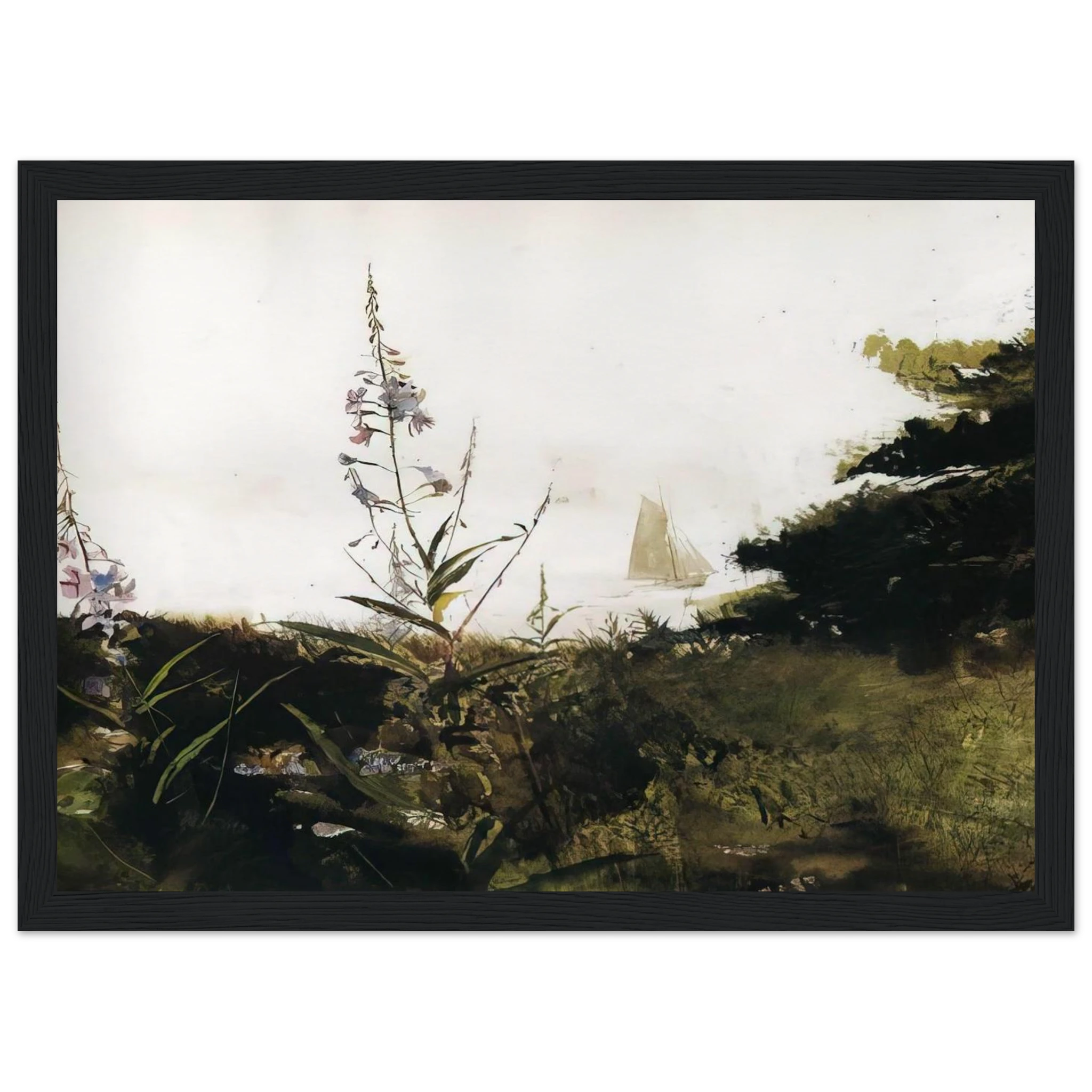 UNDER SAIL Framed Poster | Andrew Wyeth Framed Prints Wall Art | Andrew Wyeth Prints