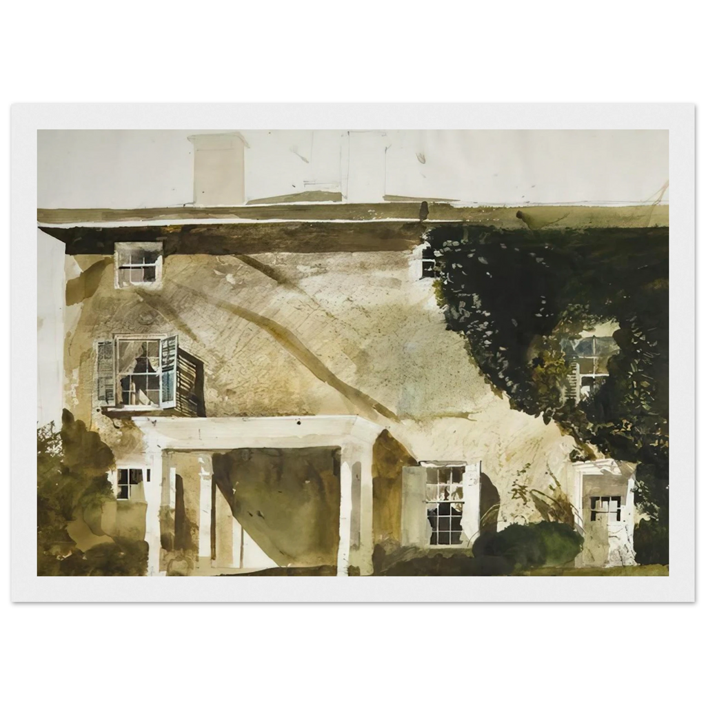 THE HATTON HOUSE 1967 Framed Poster | Andrew Wyeth Framed Prints Wall Art | Andrew Wyeth Prints