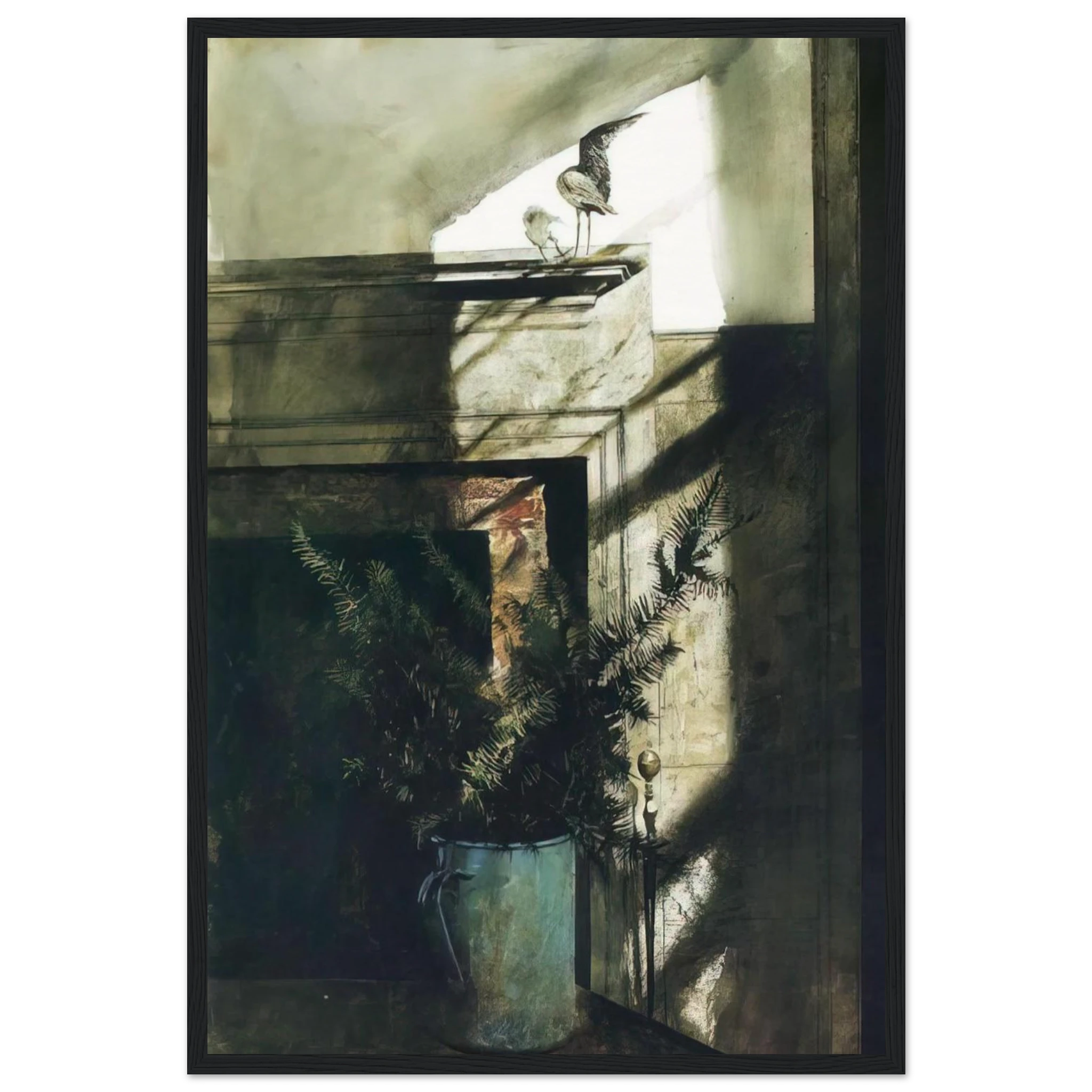 BIRD IN THE HOUSE Framed Poster | Andrew Wyeth Framed Prints Wall Art | Andrew Wyeth Prints
