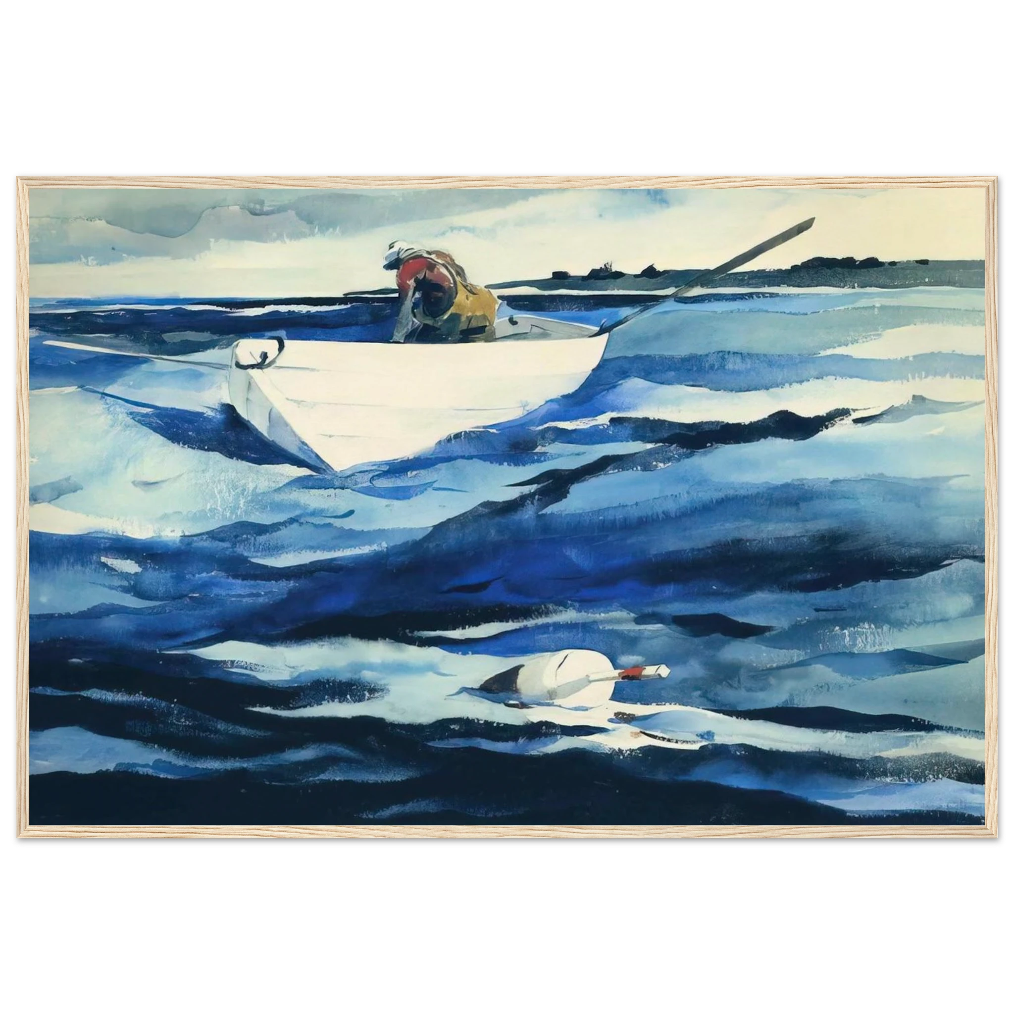 THE LOBSTERMAN Framed Poster | Andrew Wyeth Framed Prints Wall Art | Andrew Wyeth Prints