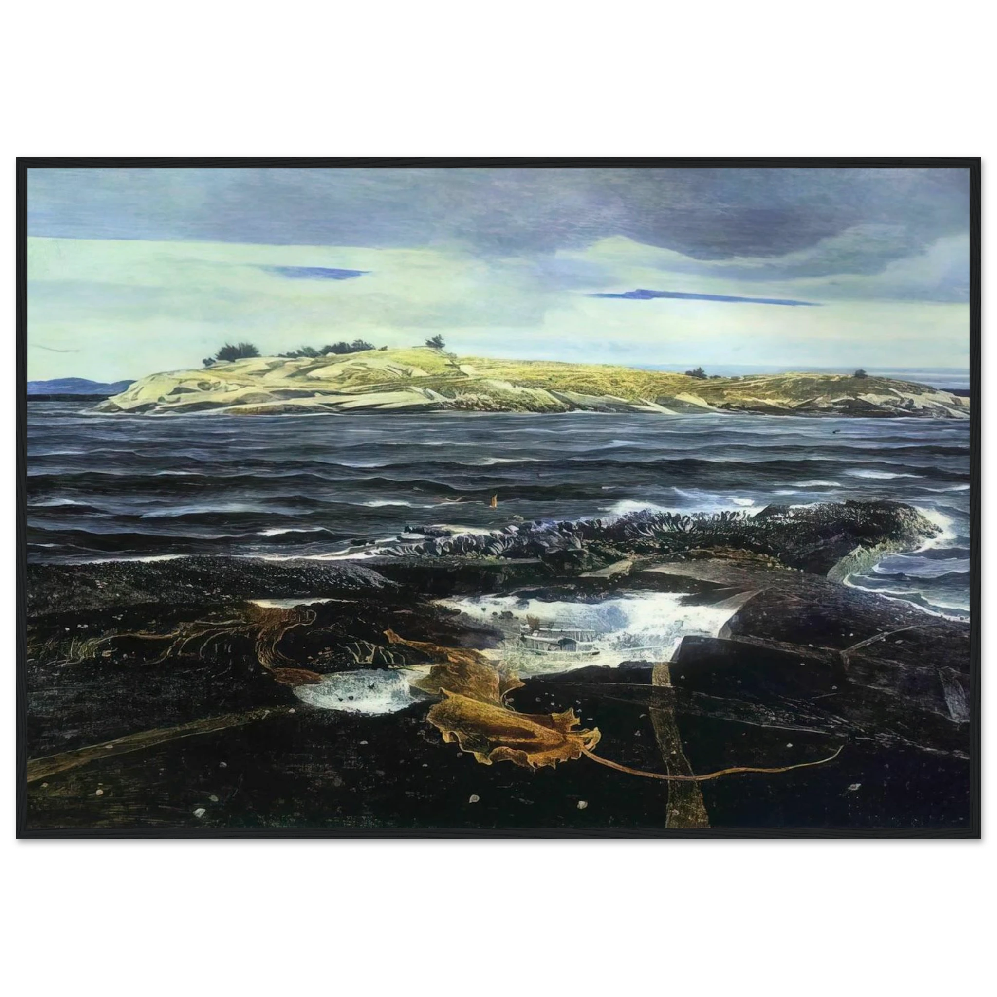 LITTLE CALDWELLS ISLAND Framed Poster | Andrew Wyeth Framed Prints Wall Art | Andrew Wyeth Prints