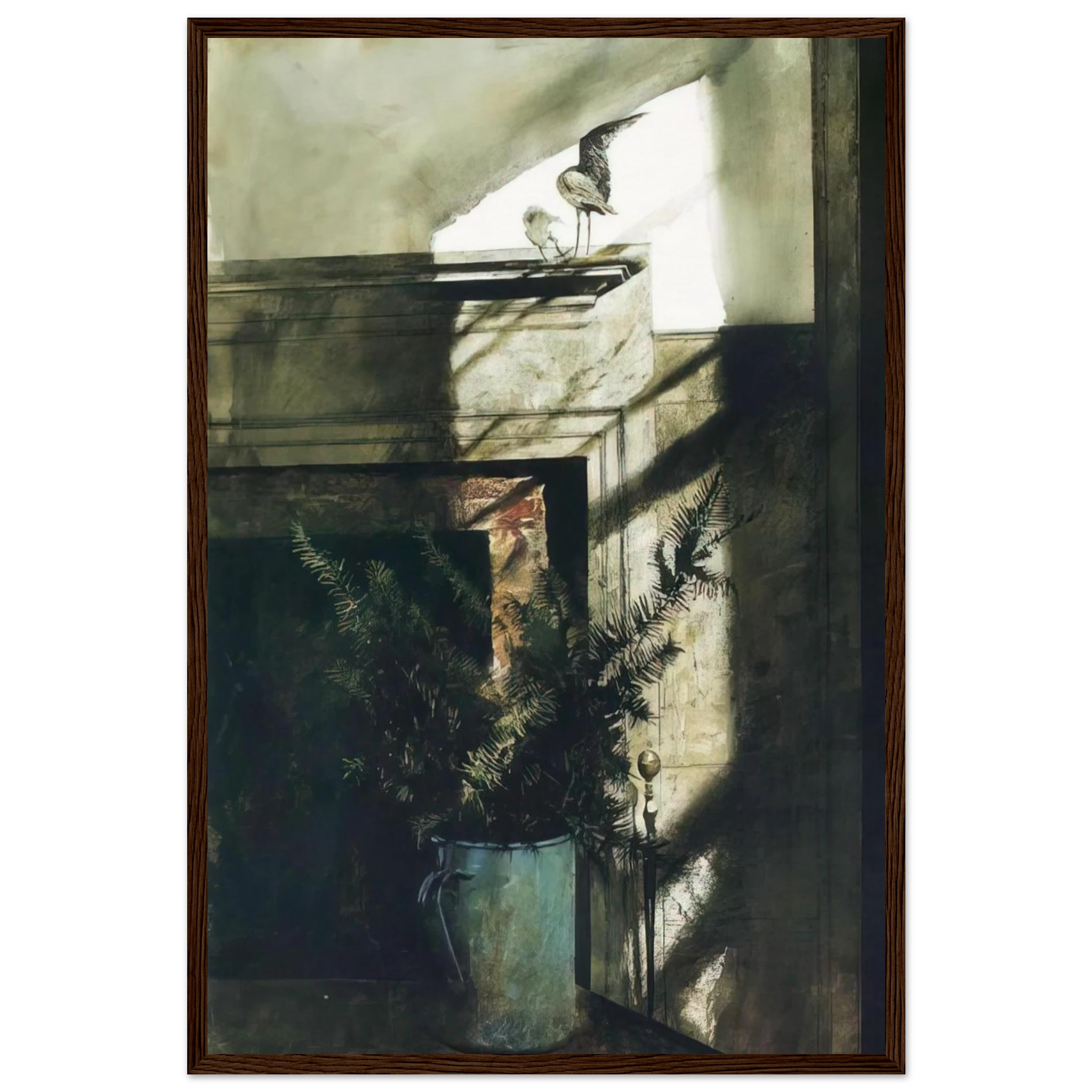 BIRD IN THE HOUSE Framed Poster | Andrew Wyeth Framed Prints Wall Art | Andrew Wyeth Prints