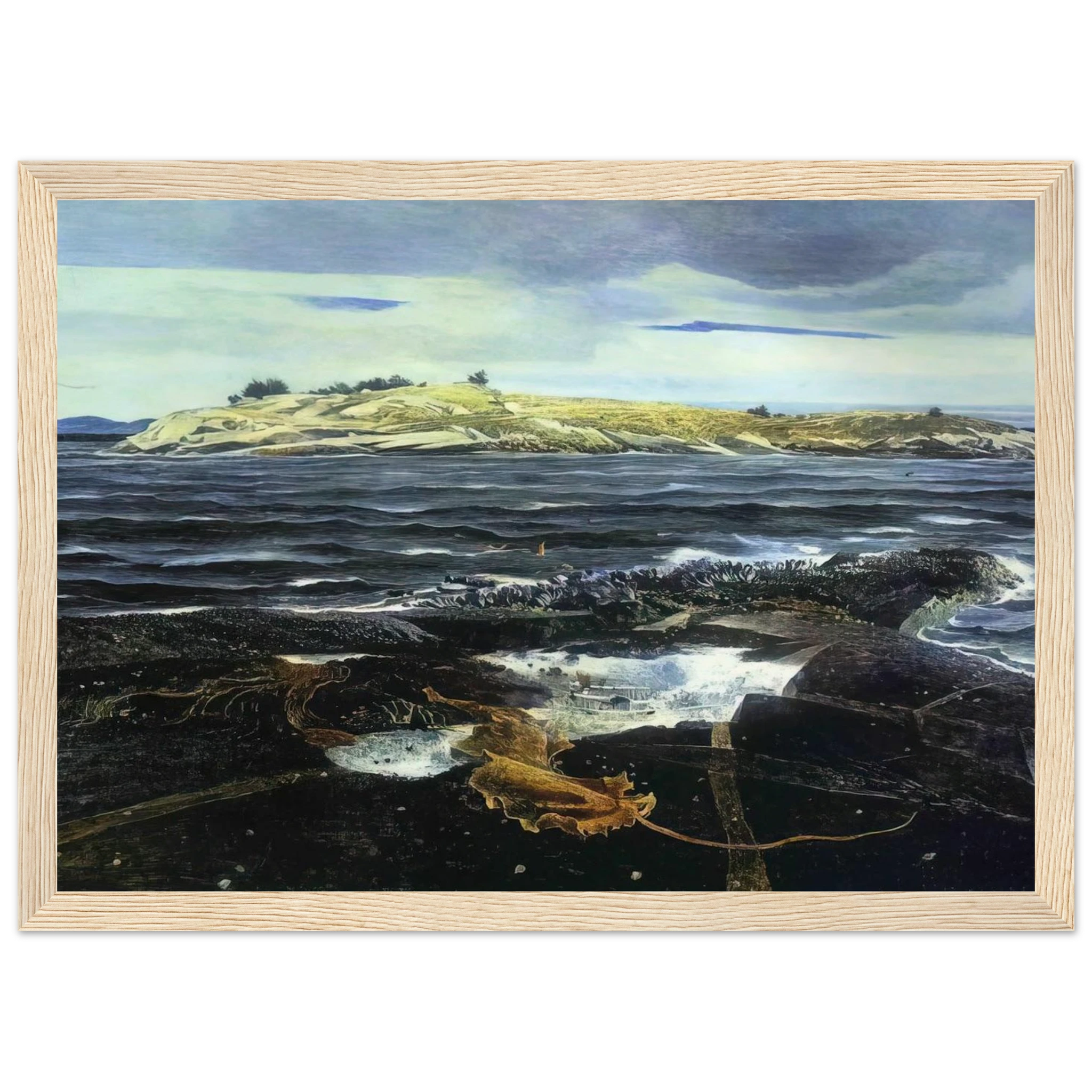 LITTLE CALDWELLS ISLAND Framed Poster | Andrew Wyeth Framed Prints Wall Art | Andrew Wyeth Prints