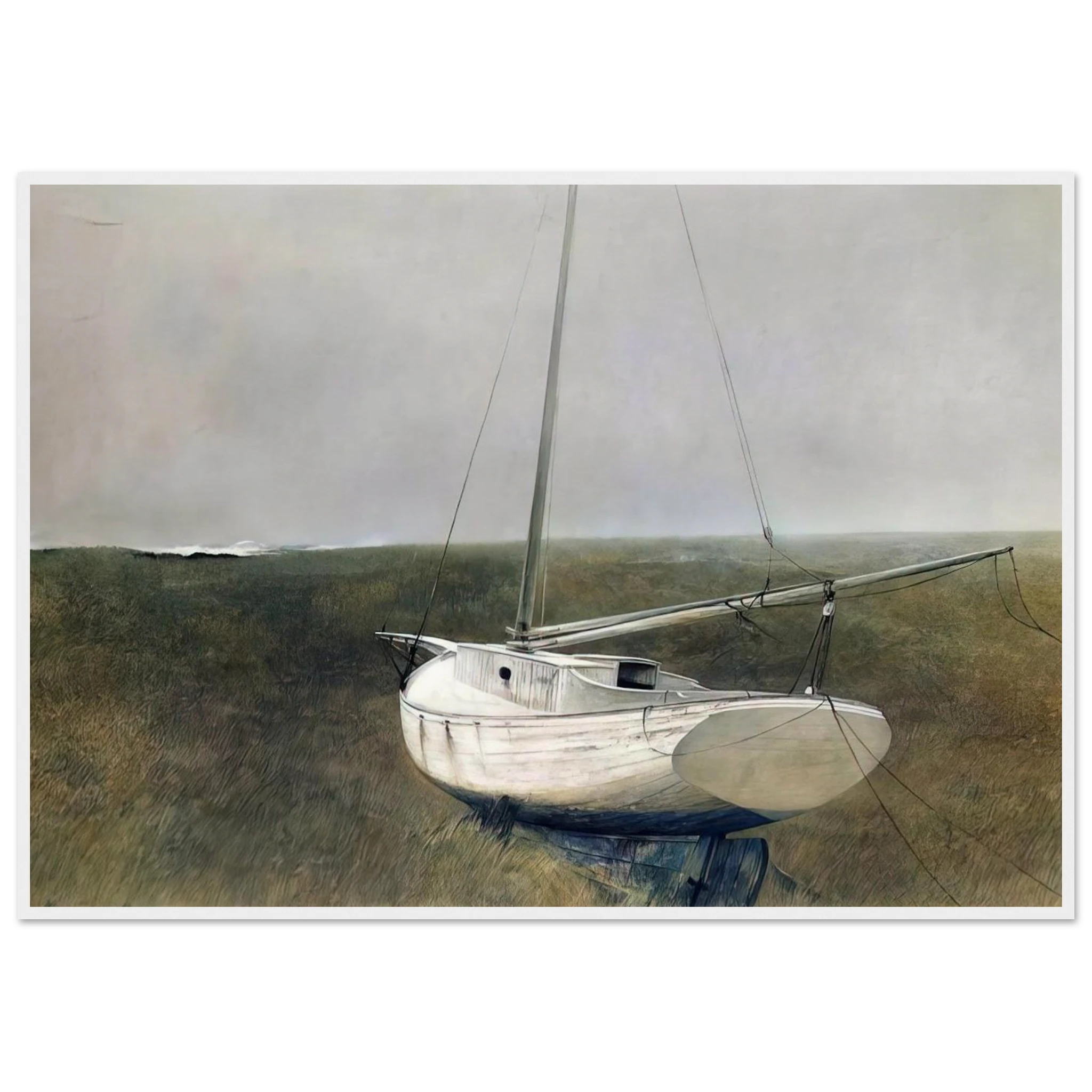 BELOW DOVER 1950 Framed Poster | Andrew Wyeth Framed Prints Wall Art | Andrew Wyeth Prints