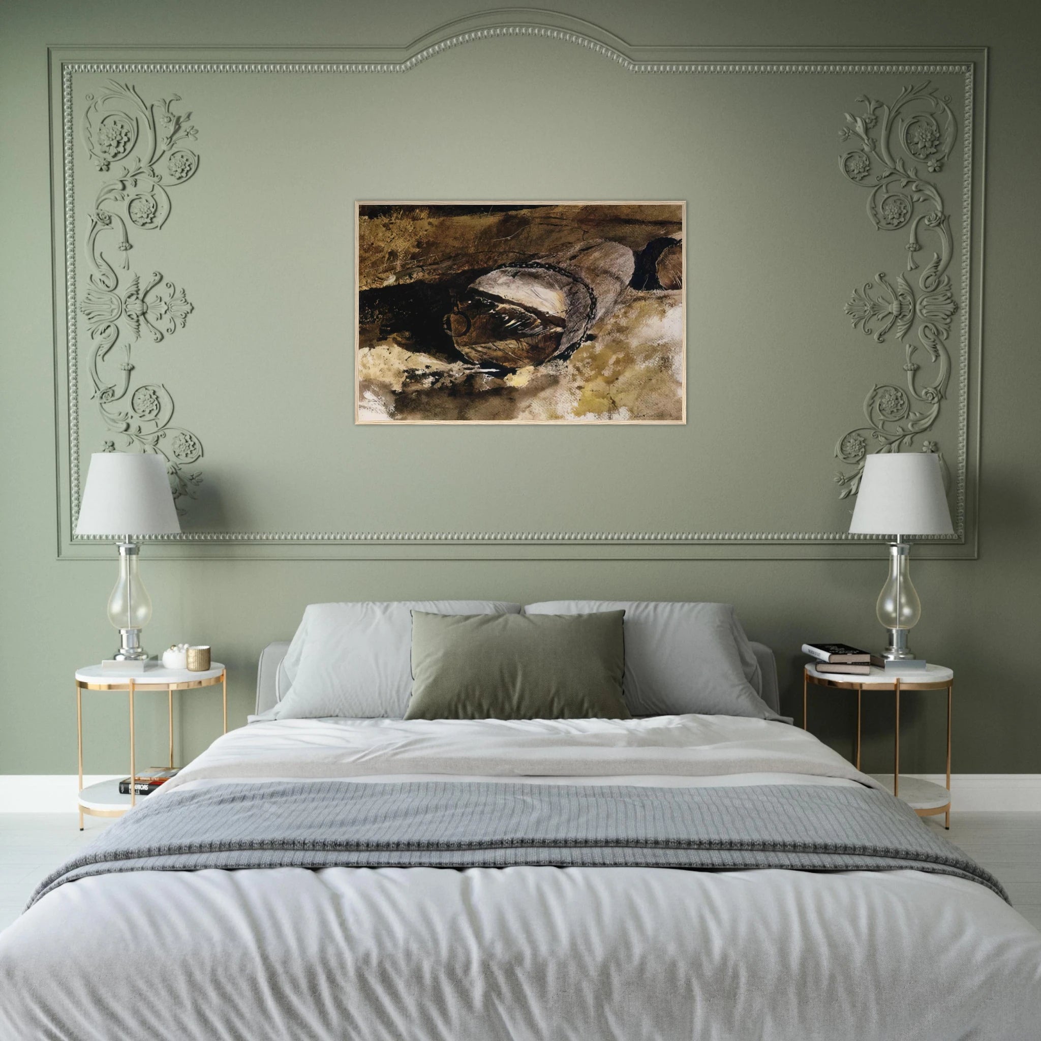 LOG CHAIN Framed Poster | Andrew Wyeth Framed Prints Wall Art | Andrew Wyeth Prints