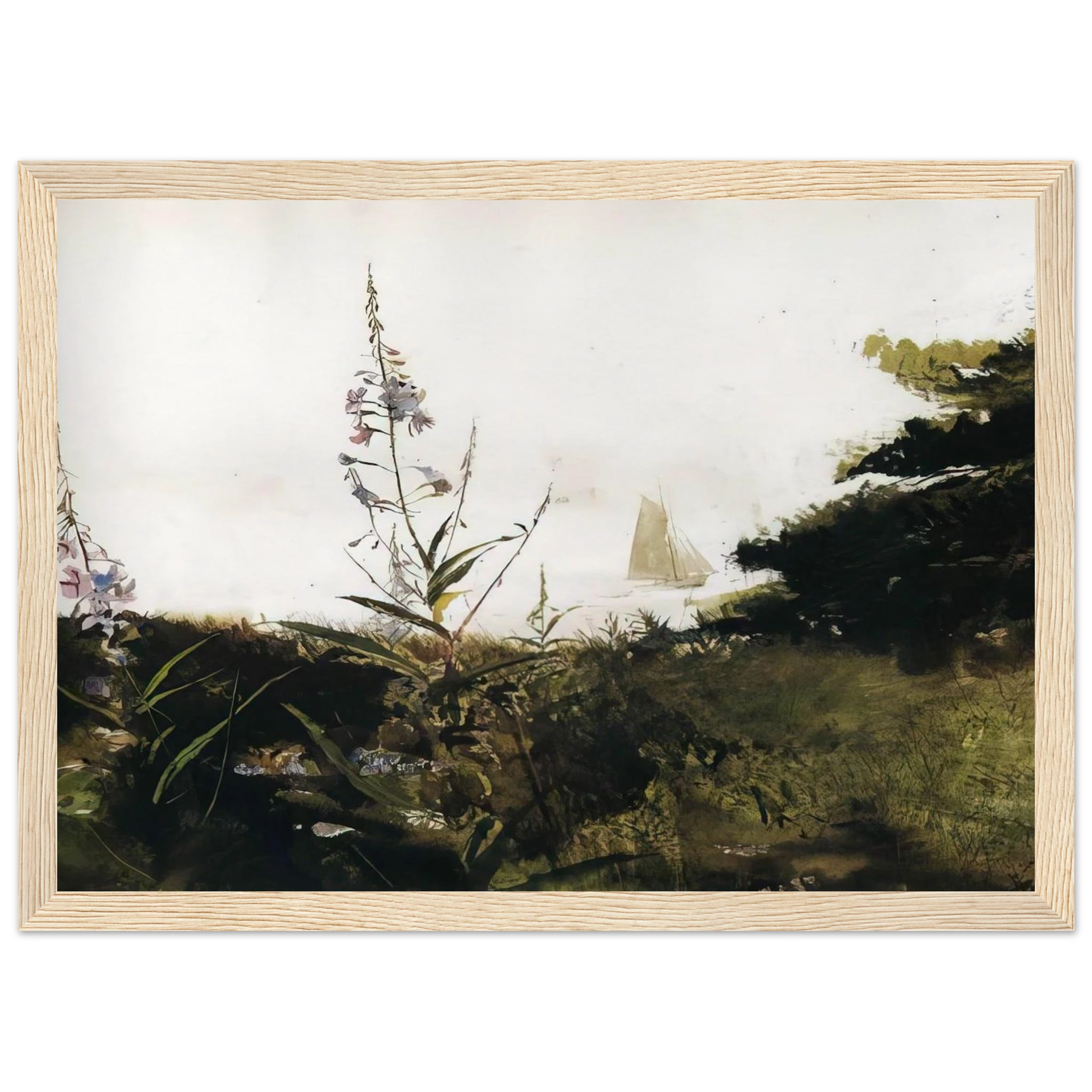 UNDER SAIL Framed Poster | Andrew Wyeth Framed Prints Wall Art | Andrew Wyeth Prints