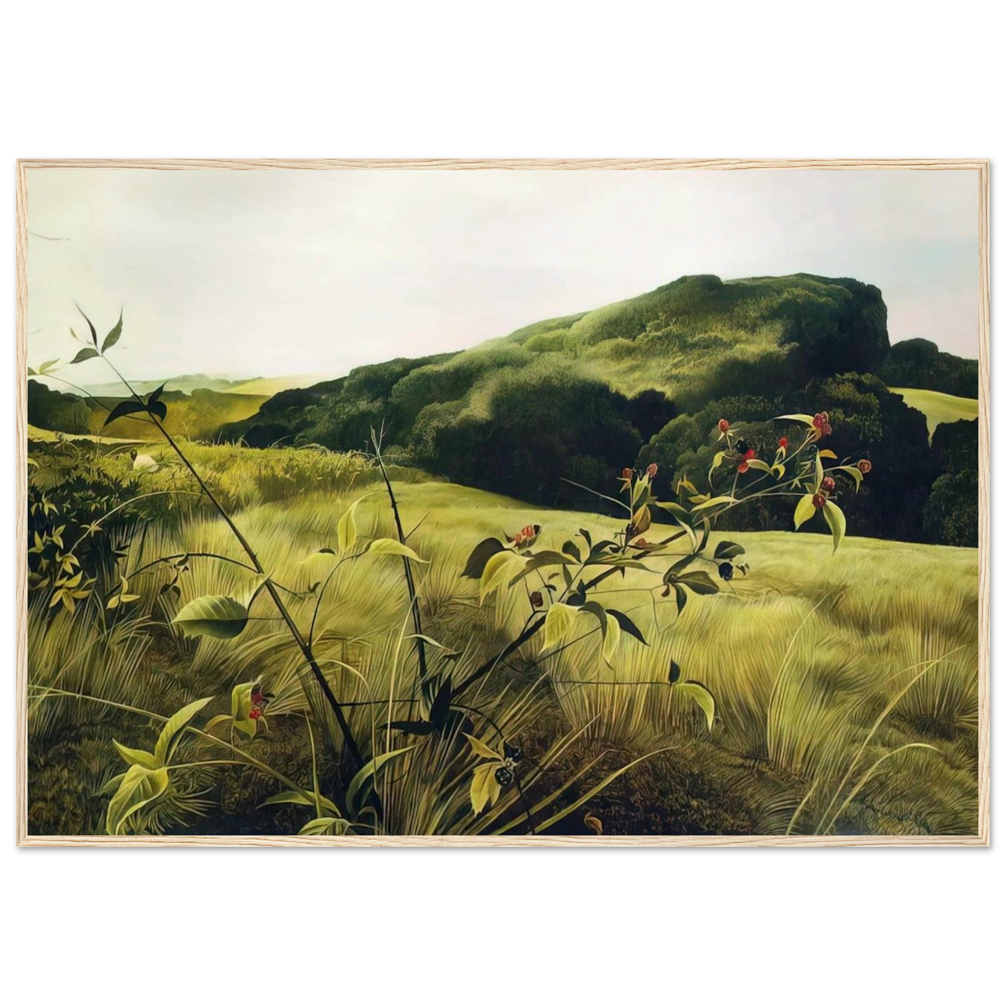 BLACKBERRY PICKER Framed Poster | Andrew Wyeth Framed Prints Wall Art | Andrew Wyeth Prints