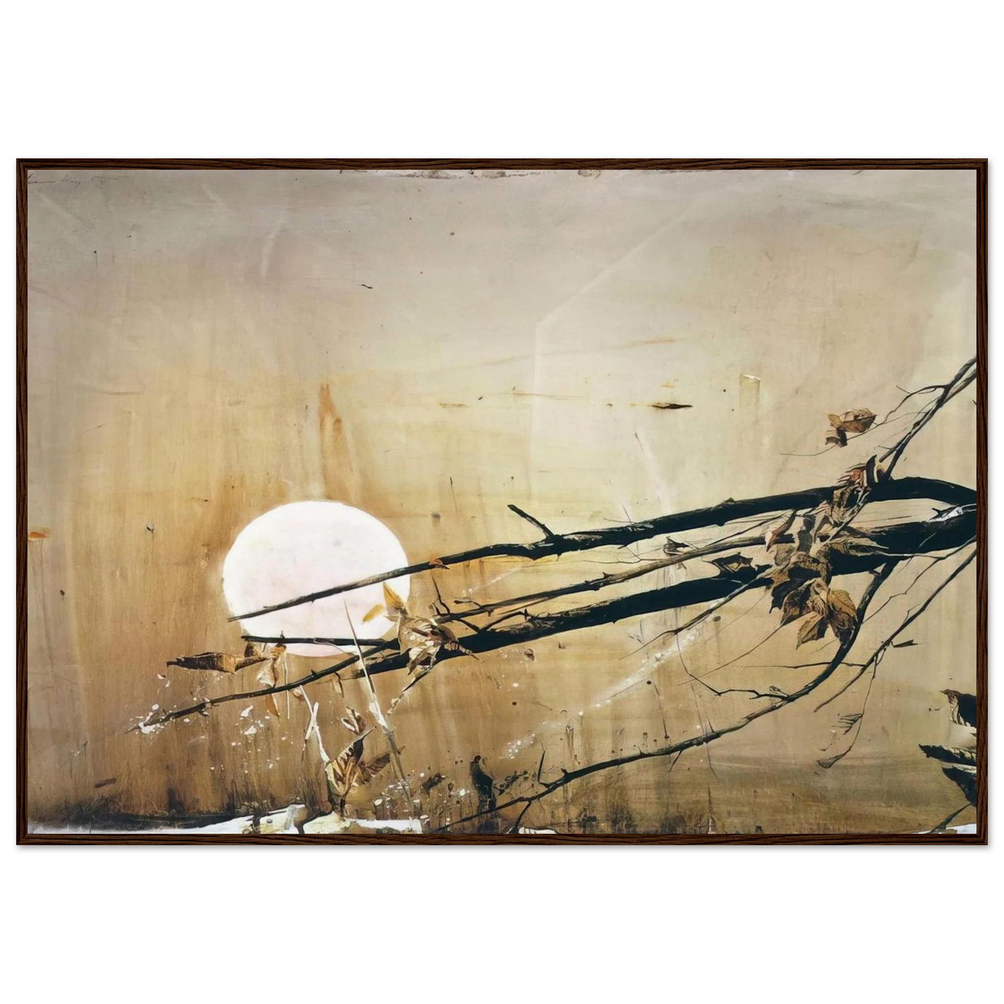 FULL MOON 1980 Framed Poster | Andrew Wyeth Framed Prints Wall Art | Andrew Wyeth Prints