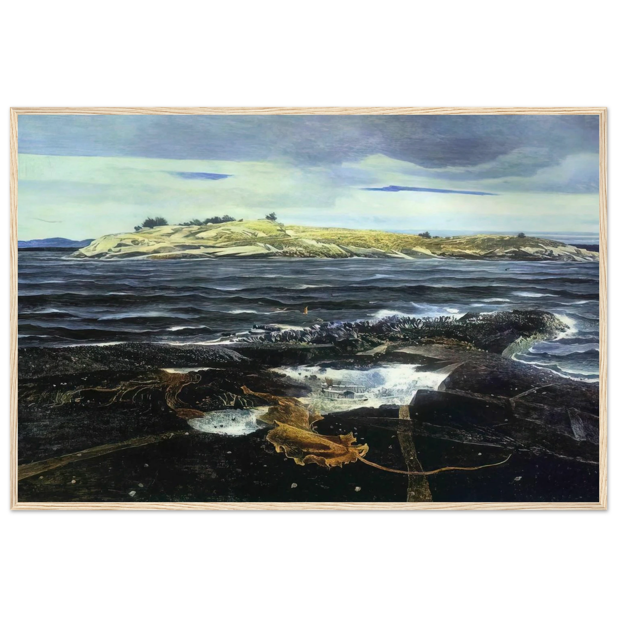 LITTLE CALDWELLS ISLAND Framed Poster | Andrew Wyeth Framed Prints Wall Art | Andrew Wyeth Prints