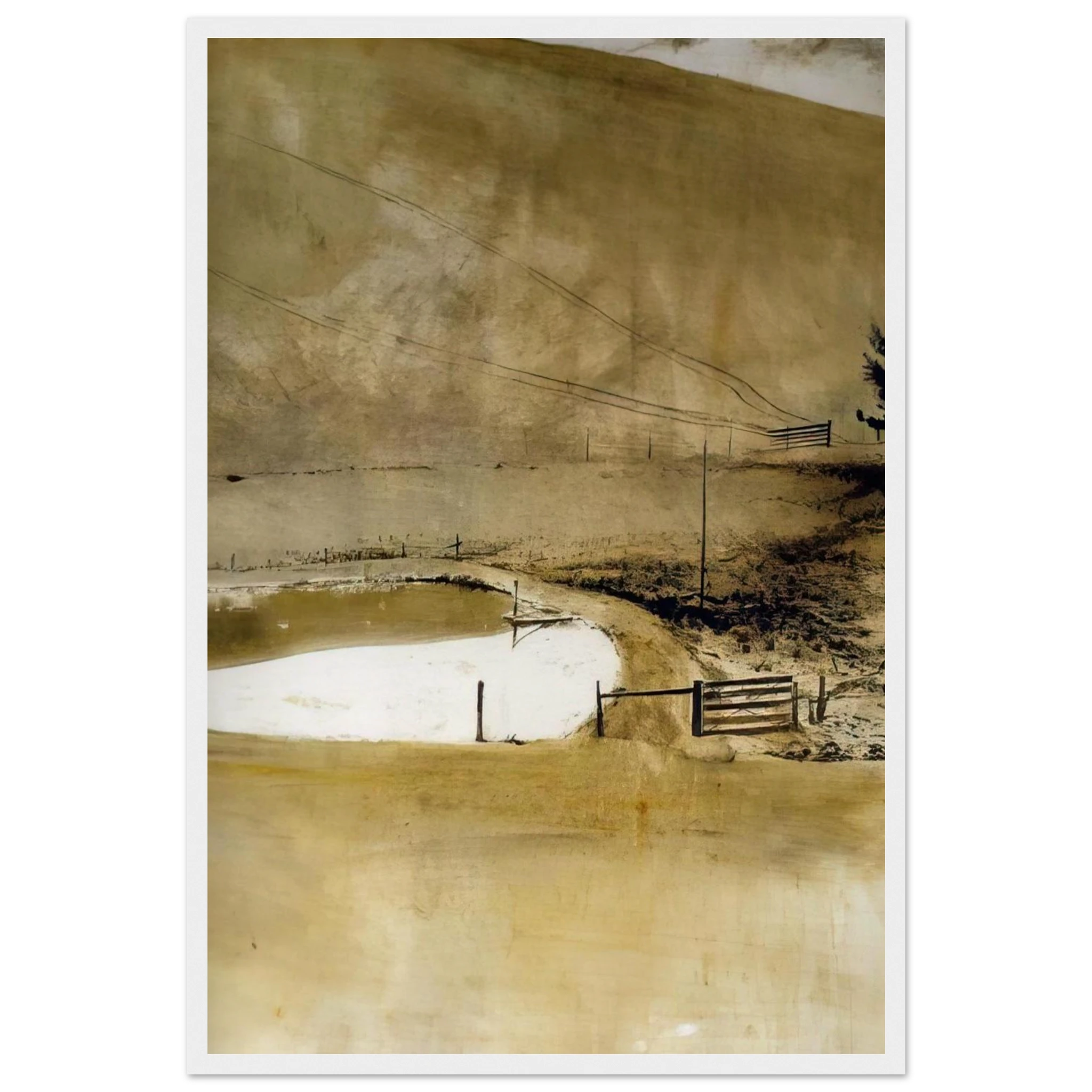 NOT DETECTED 34 Framed Poster | Andrew Wyeth Framed Prints Wall Art | Andrew Wyeth Prints