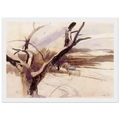 WINTER FARM SCENE Framed Poster | Andrew Wyeth Framed Prints Wall Art | Andrew Wyeth Prints