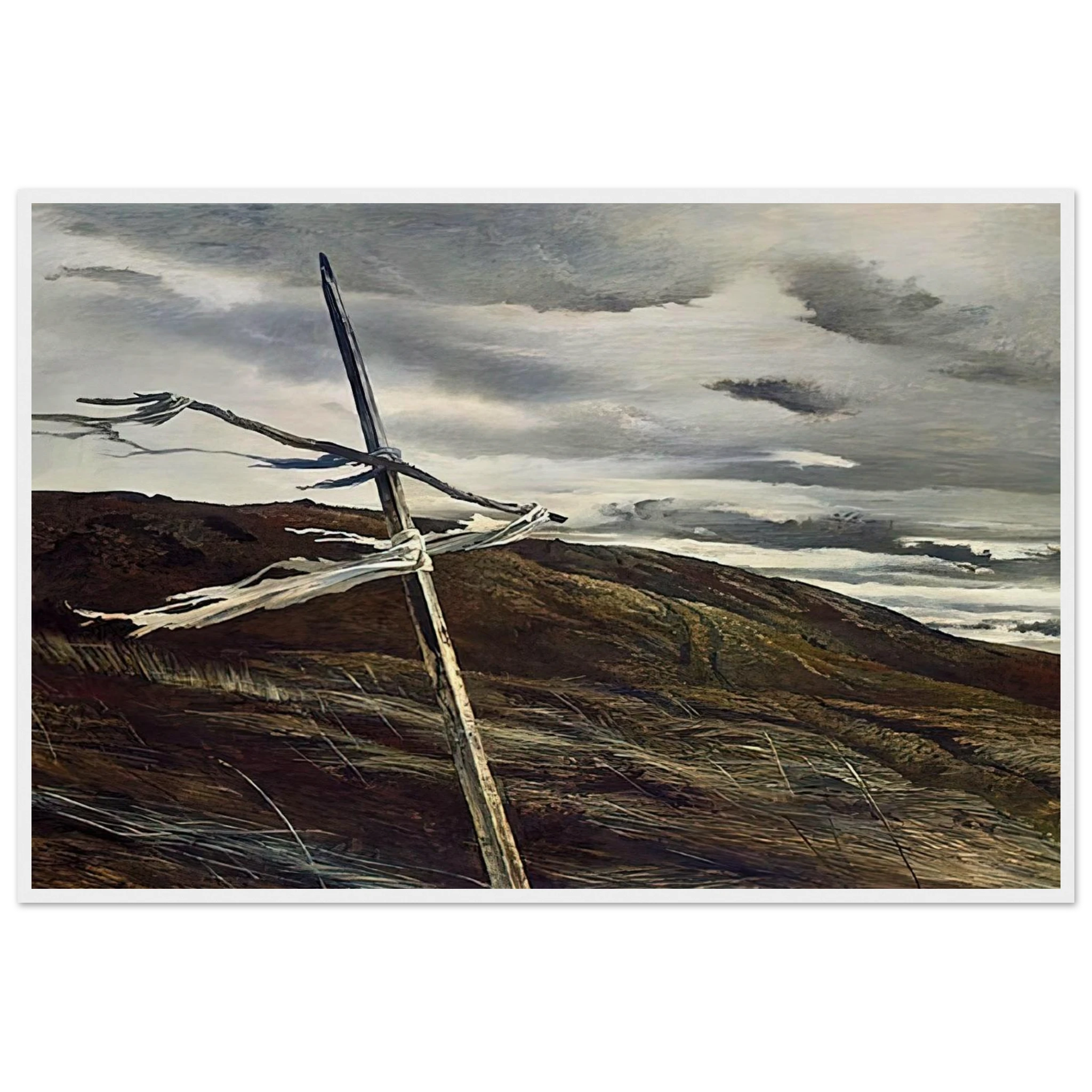 DODGES RIDGE 1947 Framed Poster | Andrew Wyeth Framed Prints Wall Art | Andrew Wyeth Prints