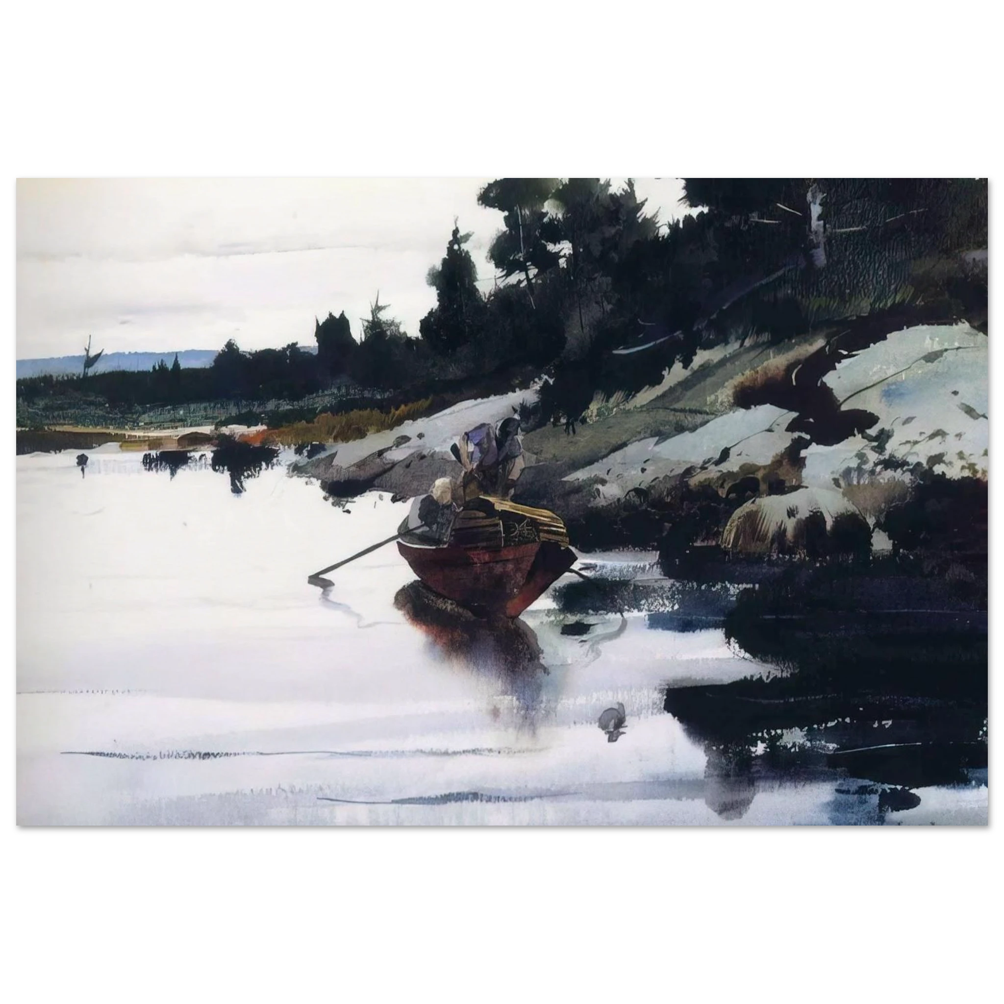 TURKEY COVE LEDGE Poster | Andrew Wyeth Poster | Andrew Wyeth Prints