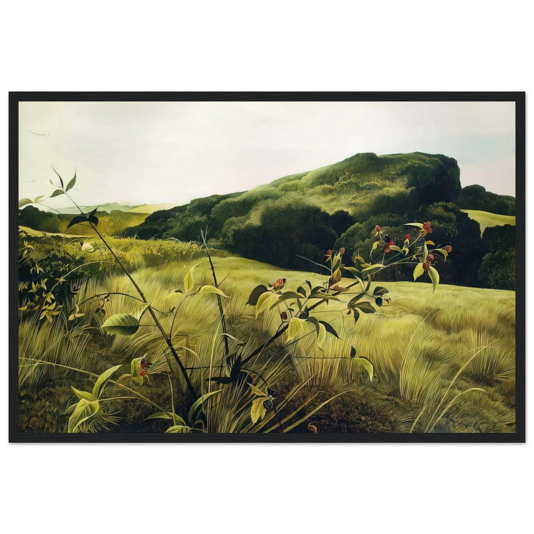 BLACKBERRY PICKER Framed Poster | Andrew Wyeth Framed Prints Wall Art | Andrew Wyeth Prints