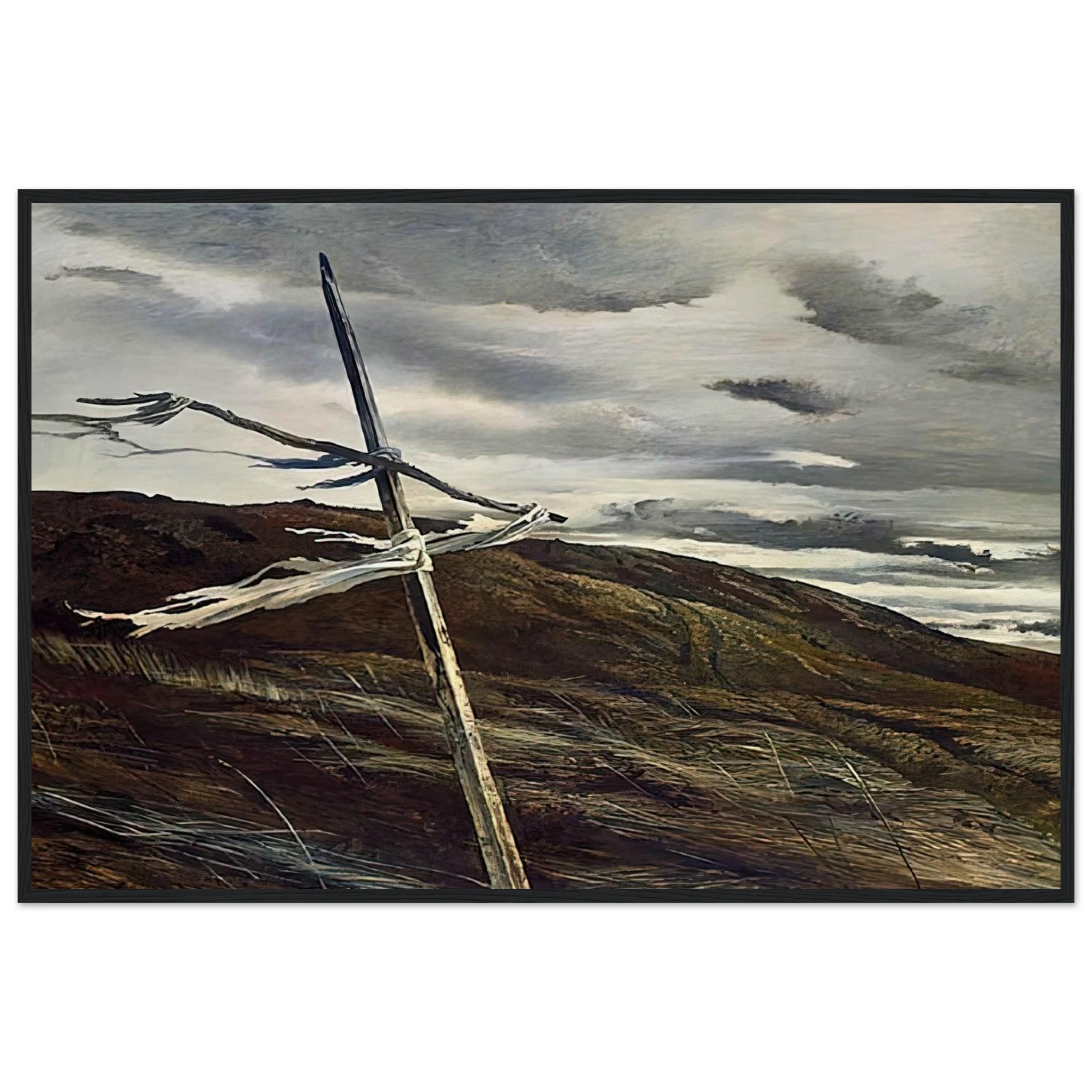 DODGES RIDGE 1947 Framed Poster | Andrew Wyeth Framed Prints Wall Art | Andrew Wyeth Prints