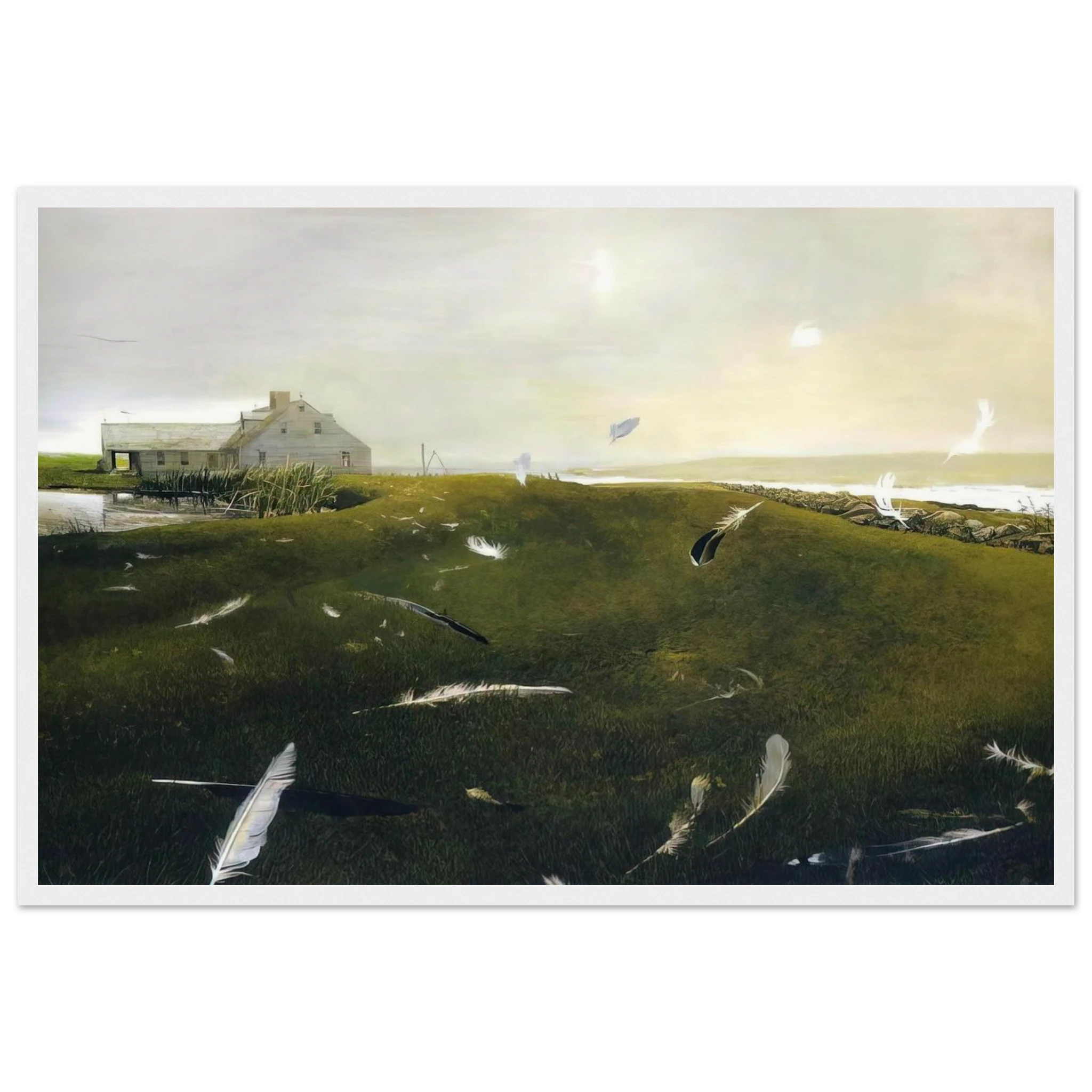 AIRBORNE Framed Poster | Andrew Wyeth Framed Prints Wall Art | Andrew Wyeth Prints