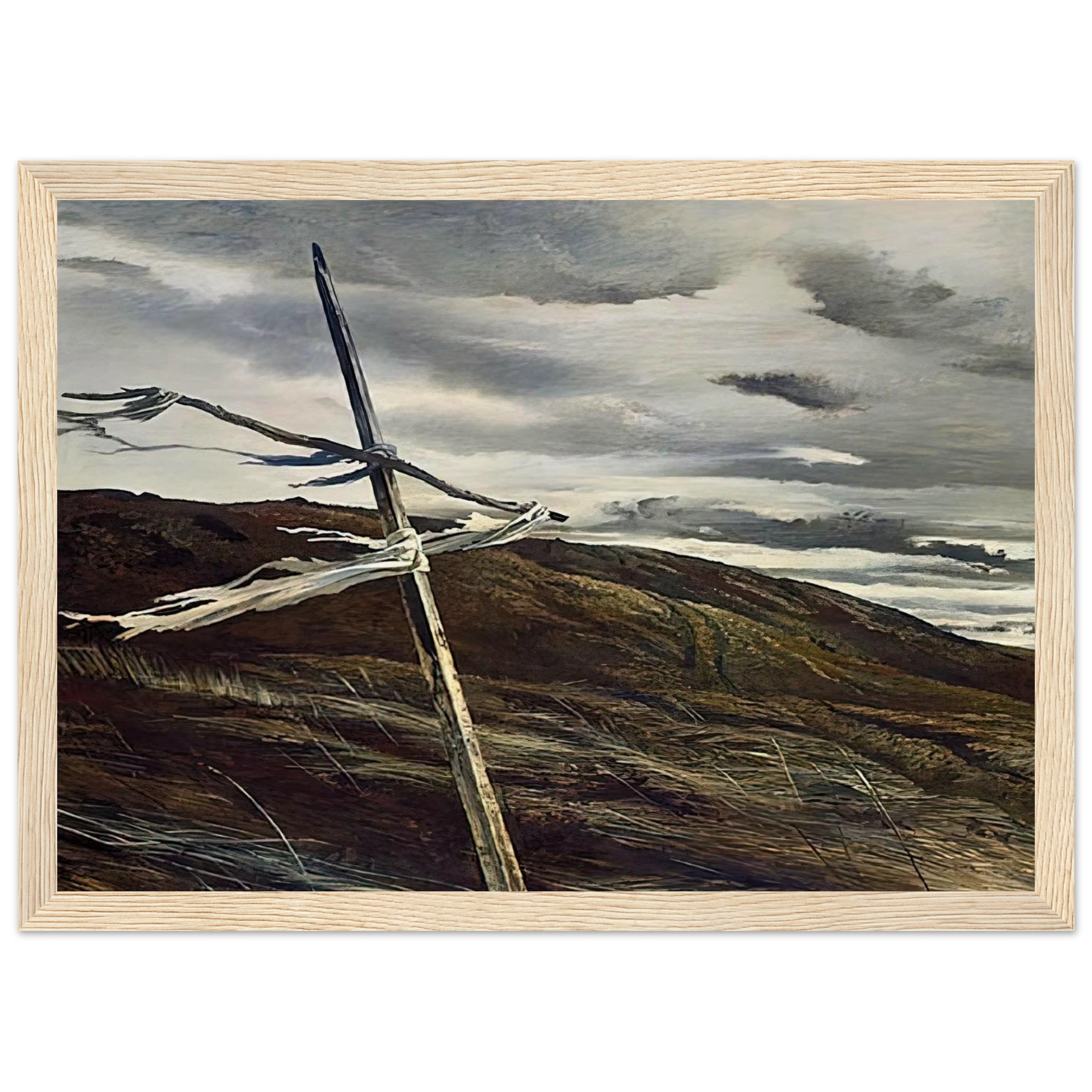 DODGES RIDGE 1947 Framed Poster | Andrew Wyeth Framed Prints Wall Art | Andrew Wyeth Prints