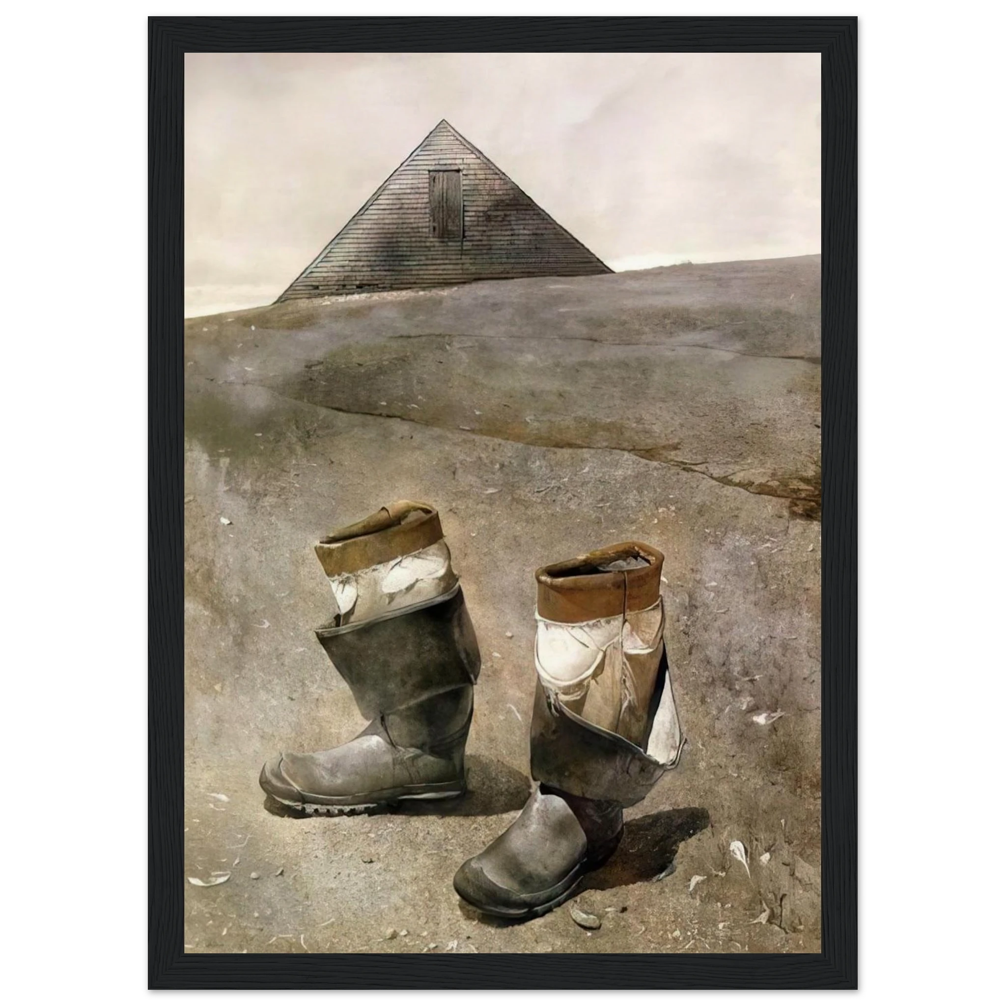 SEA BOOTS Framed Poster | Andrew Wyeth Framed Prints Wall Art | Andrew Wyeth Prints