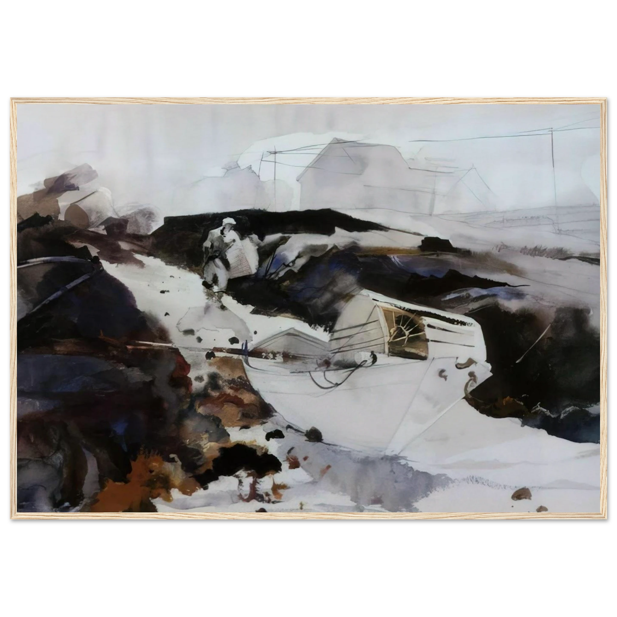 THE WHITE DORY 1941 Framed Poster | Andrew Wyeth Framed Prints Wall Art | Andrew Wyeth Prints