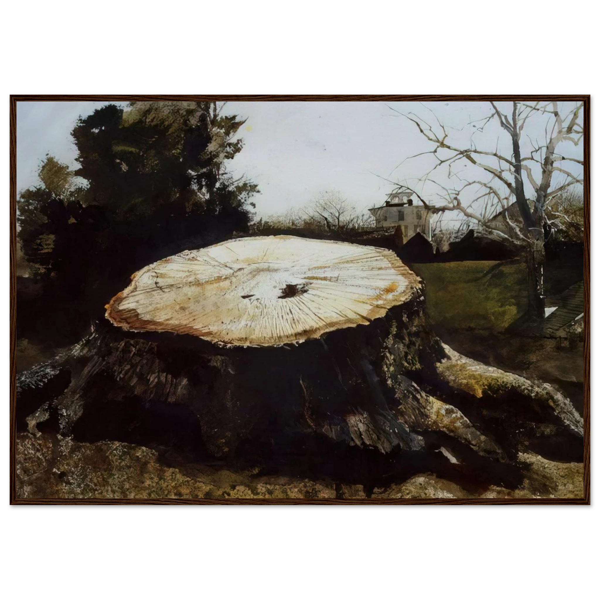 THE BIG OAK Framed Poster | Andrew Wyeth Framed Prints Wall Art | Andrew Wyeth Prints