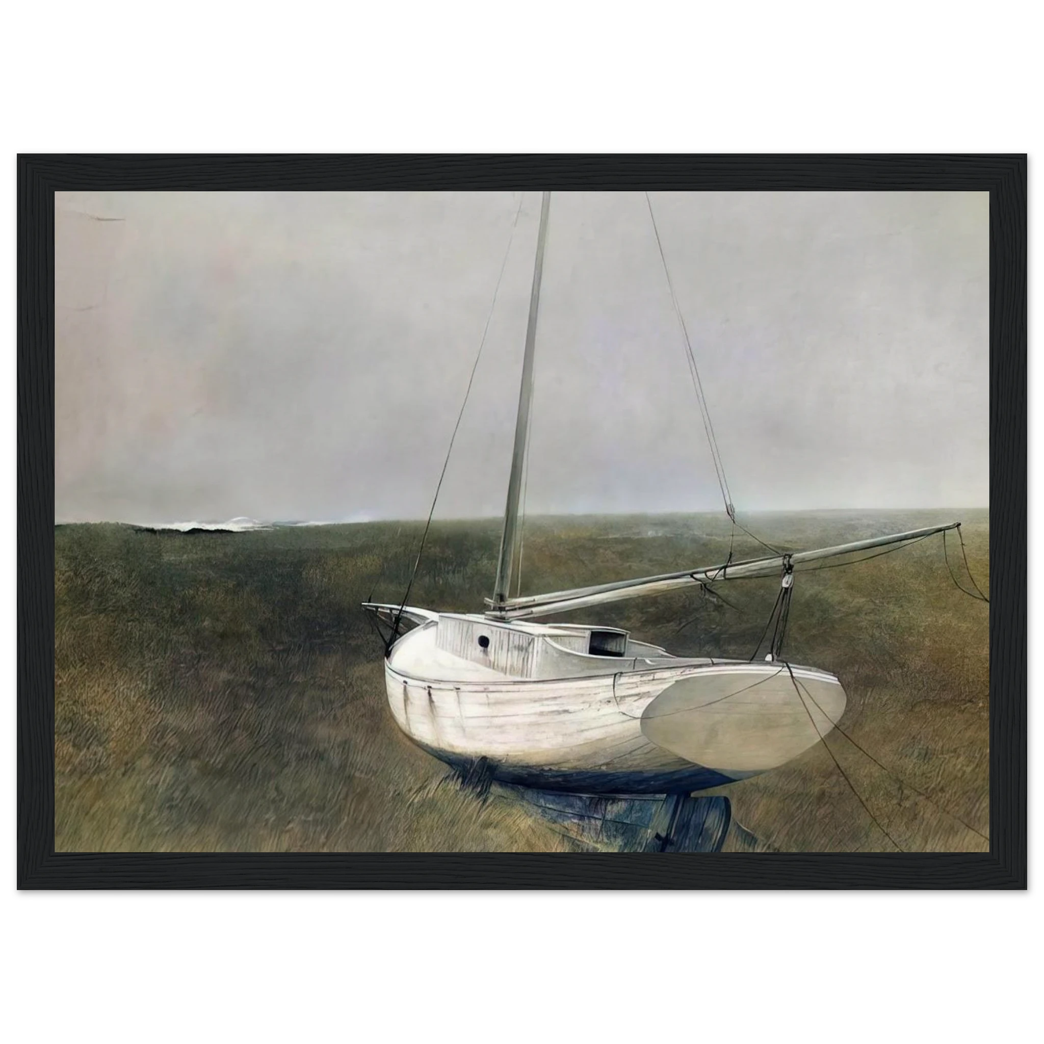 BELOW DOVER 1950 Framed Poster | Andrew Wyeth Framed Prints Wall Art | Andrew Wyeth Prints