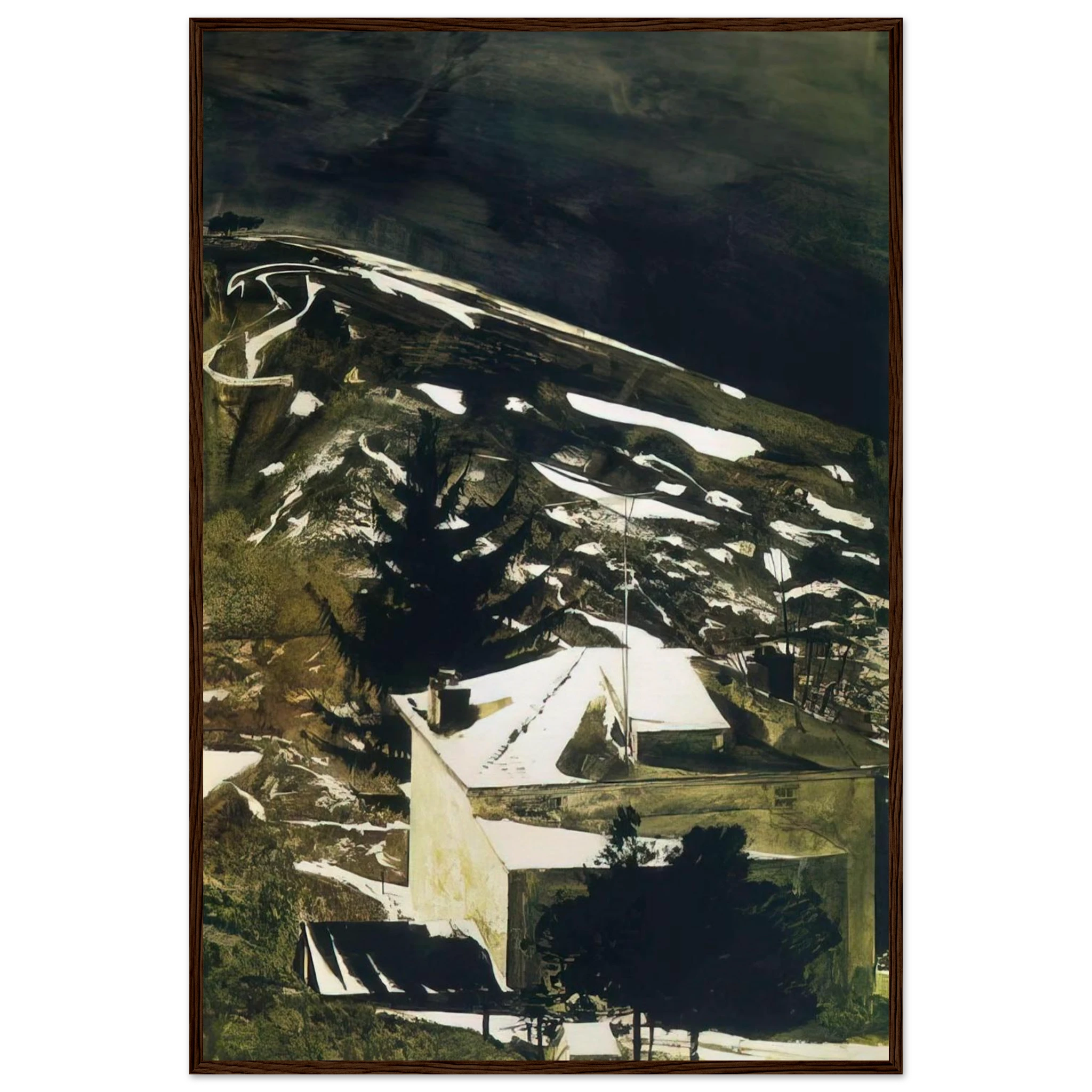 WOLF MOON 1975 Framed Poster | Andrew Wyeth Framed Prints Wall Art | Andrew Wyeth Prints