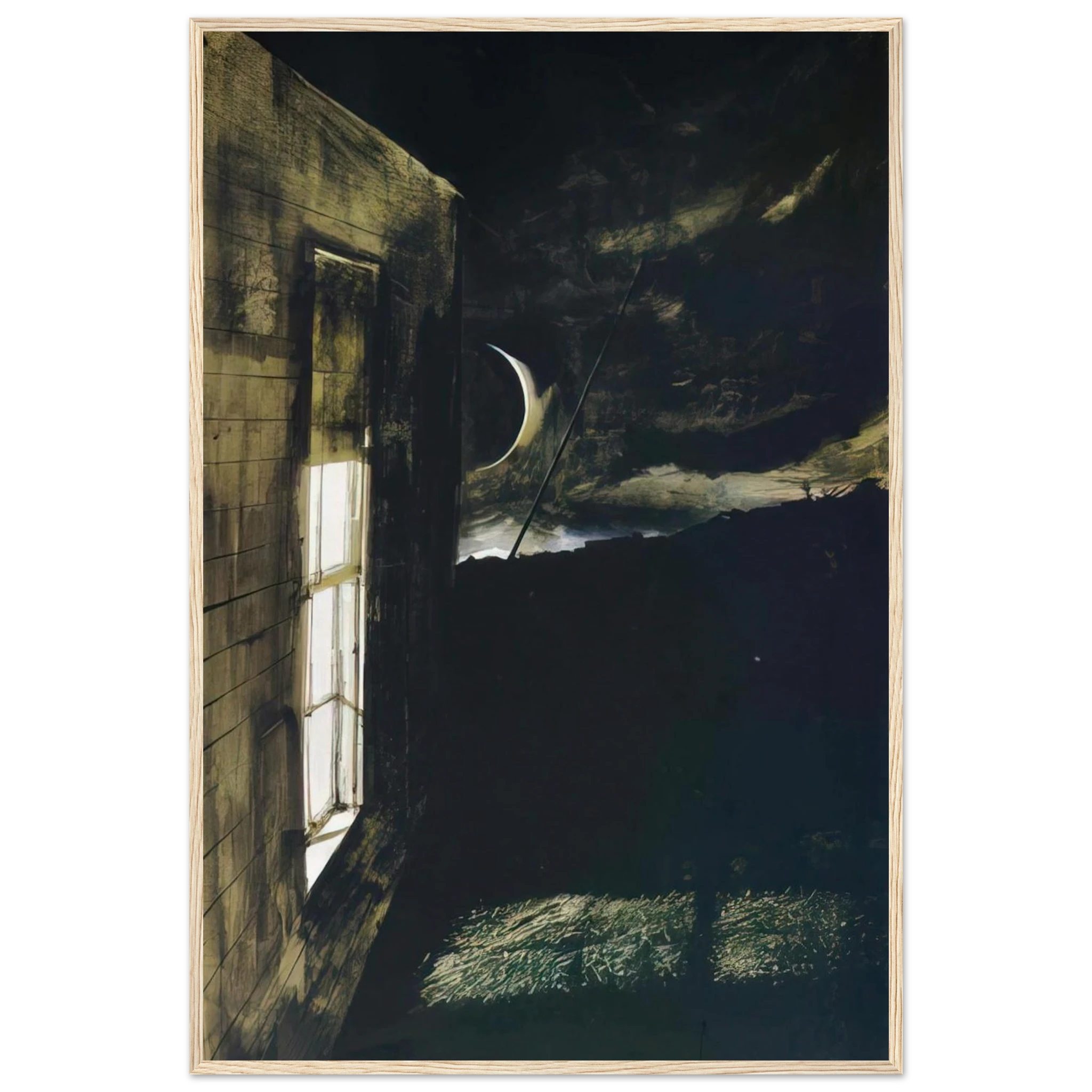 CRESCENT MOON Framed Poster | Andrew Wyeth Framed Prints Wall Art | Andrew Wyeth Prints