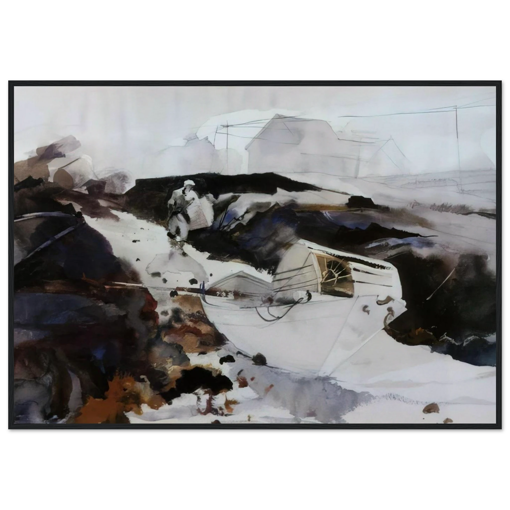 THE WHITE DORY 1941 Framed Poster | Andrew Wyeth Framed Prints Wall Art | Andrew Wyeth Prints