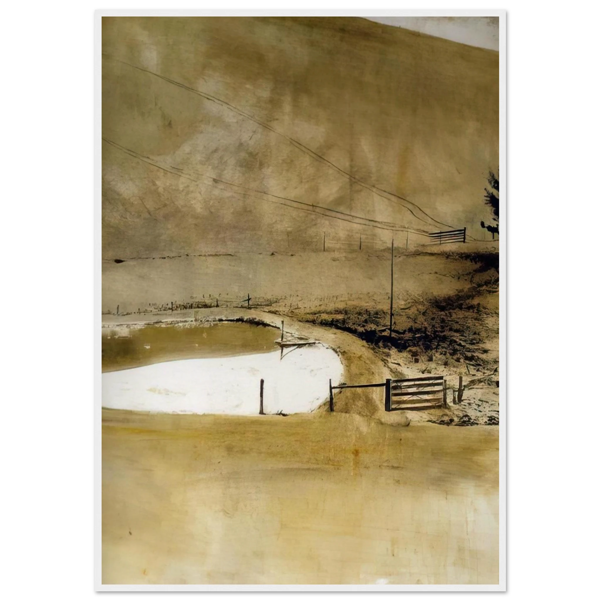 NOT DETECTED 34 Framed Poster | Andrew Wyeth Framed Prints Wall Art | Andrew Wyeth Prints