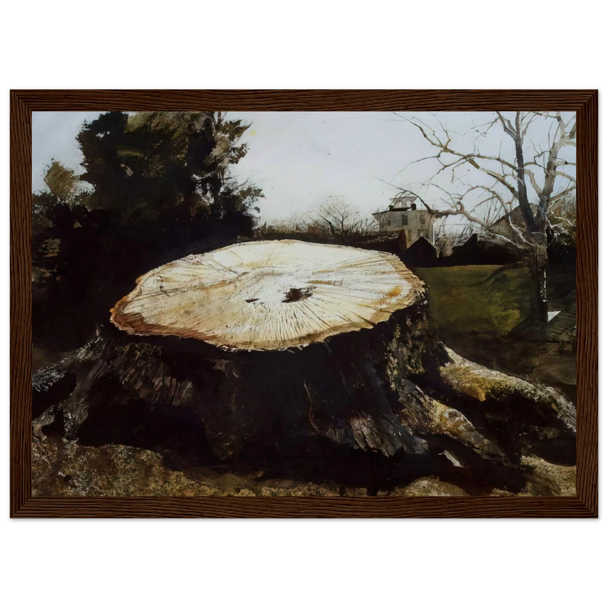 THE BIG OAK Framed Poster | Andrew Wyeth Framed Prints Wall Art | Andrew Wyeth Prints