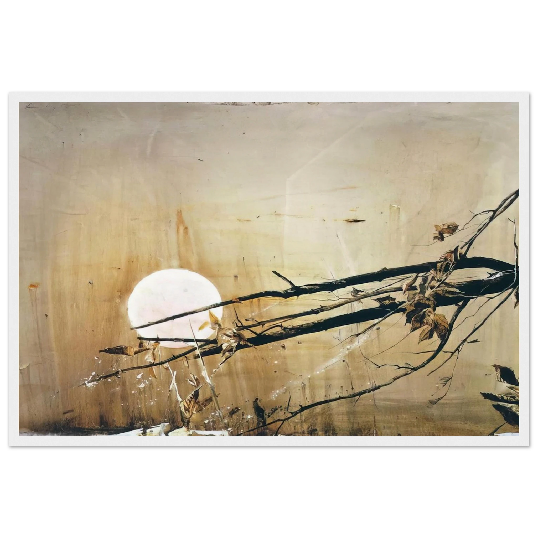 FULL MOON 1980 Framed Poster | Andrew Wyeth Framed Prints Wall Art | Andrew Wyeth Prints