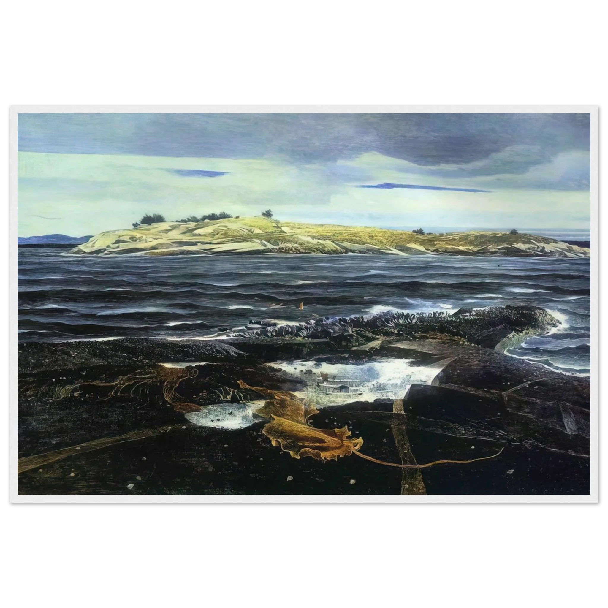 LITTLE CALDWELLS ISLAND Framed Poster | Andrew Wyeth Framed Prints Wall Art | Andrew Wyeth Prints