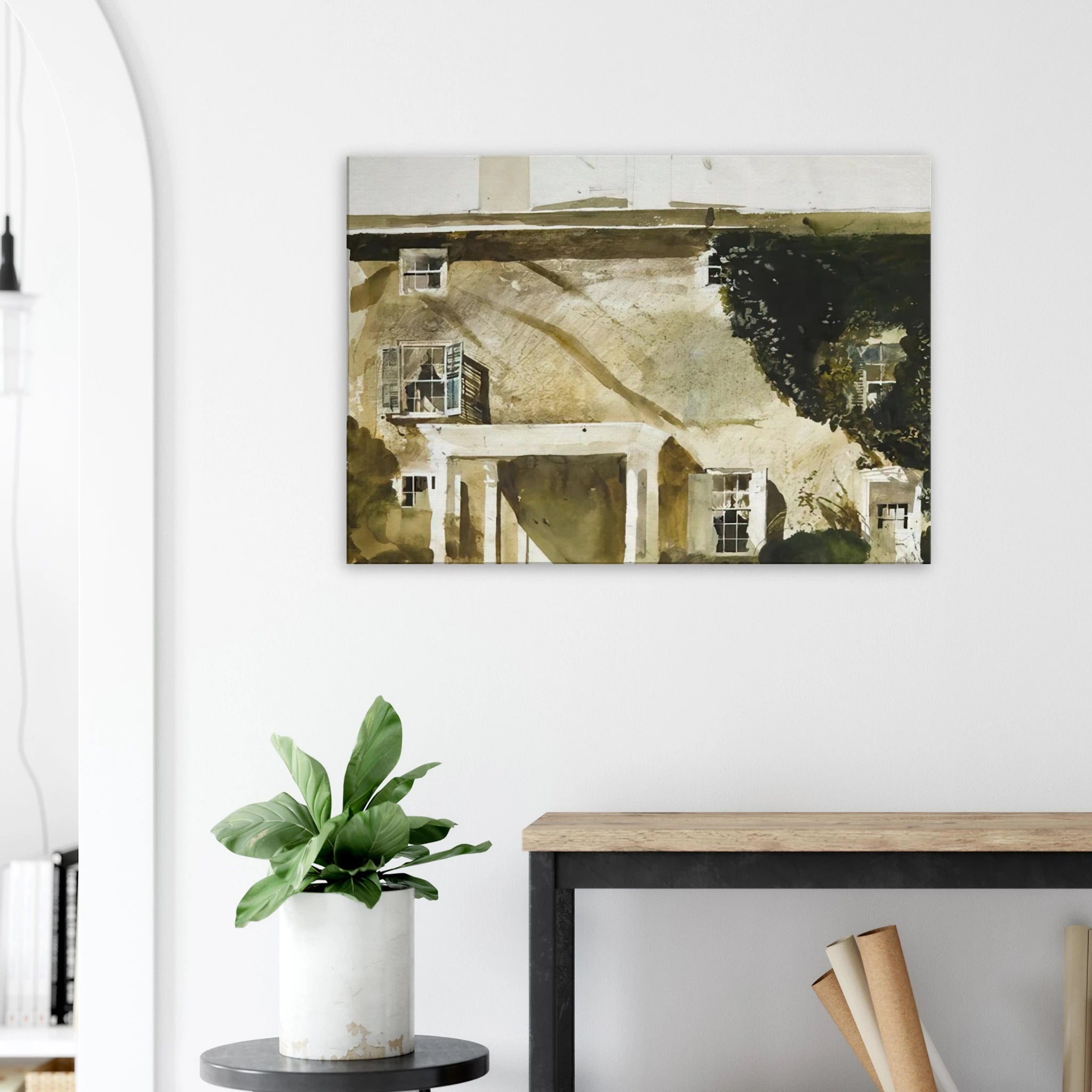 THE HATTON HOUSE 1967 Canvas | Andrew Wyeth Canvas | Andrew Wyeth Prints