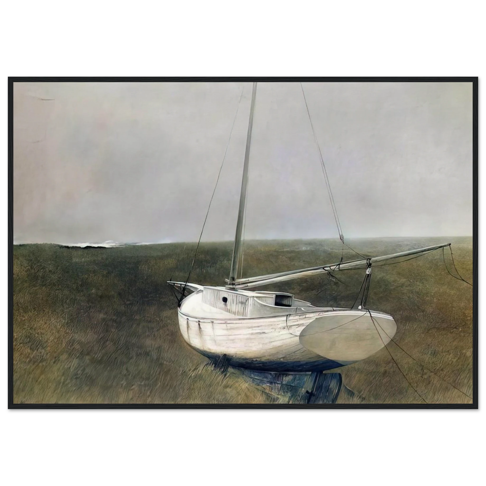 BELOW DOVER 1950 Framed Poster | Andrew Wyeth Framed Prints Wall Art | Andrew Wyeth Prints