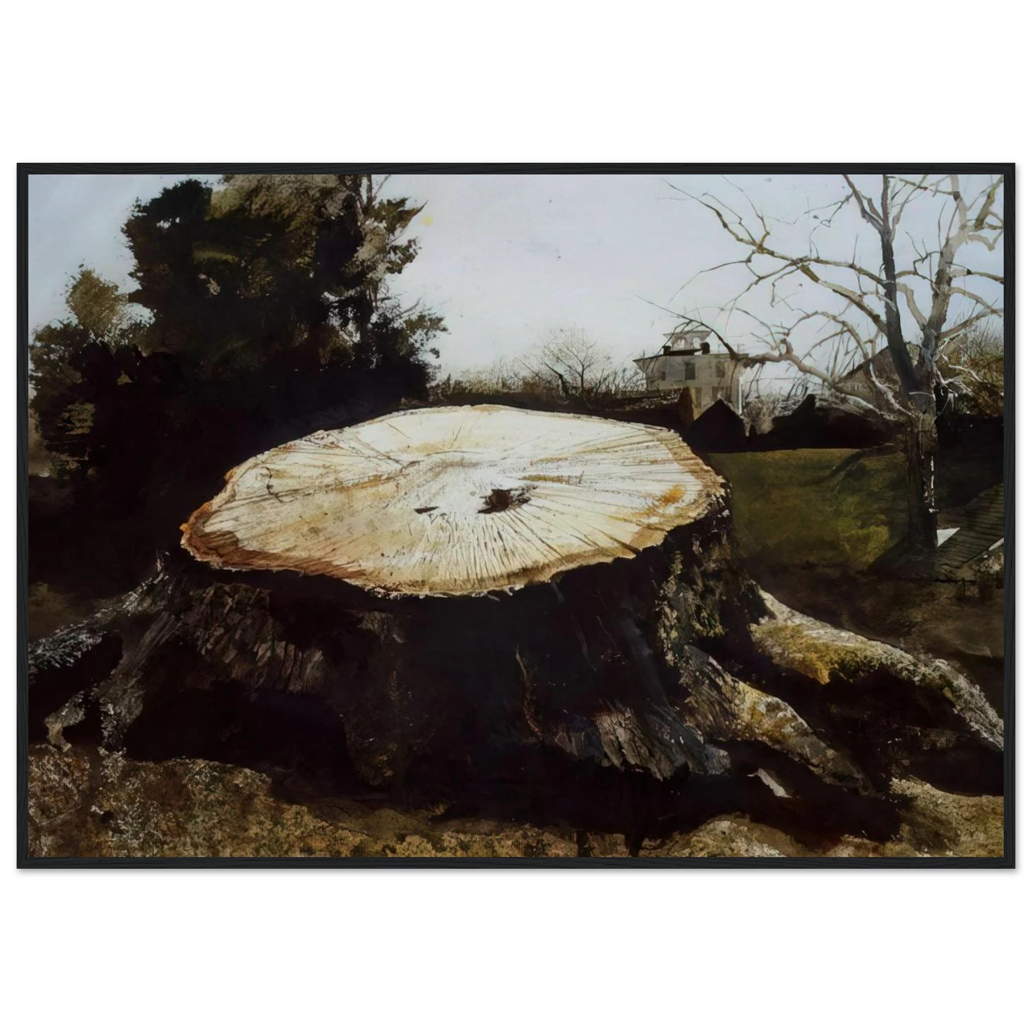THE BIG OAK Framed Poster | Andrew Wyeth Framed Prints Wall Art | Andrew Wyeth Prints