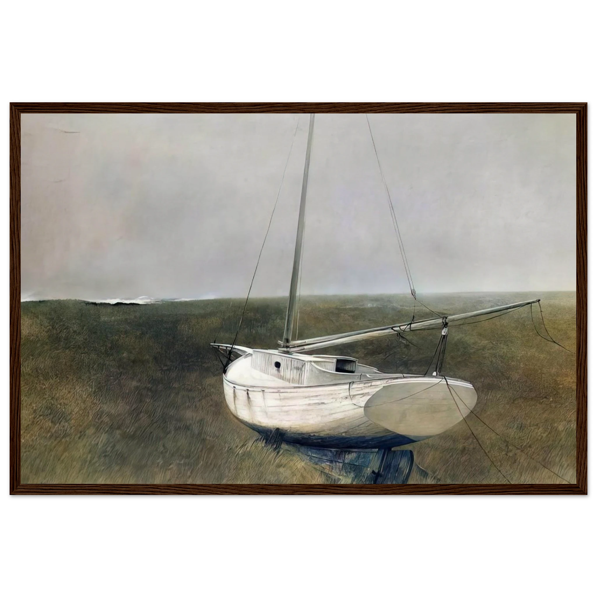 BELOW DOVER 1950 Framed Poster | Andrew Wyeth Framed Prints Wall Art | Andrew Wyeth Prints