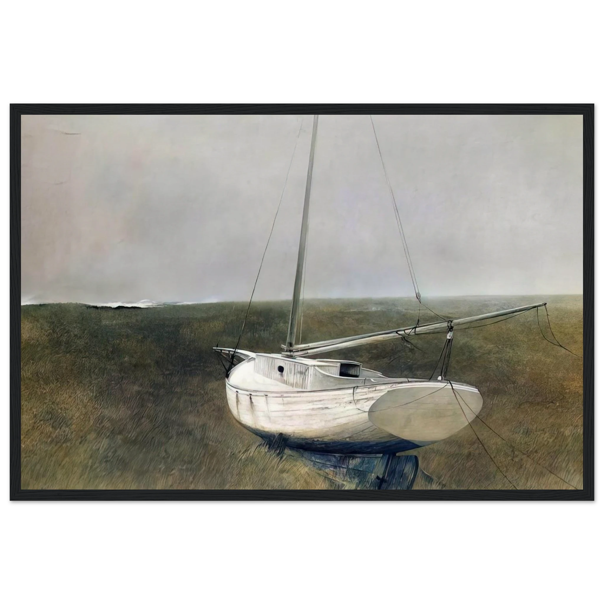 BELOW DOVER 1950 Framed Poster | Andrew Wyeth Framed Prints Wall Art | Andrew Wyeth Prints