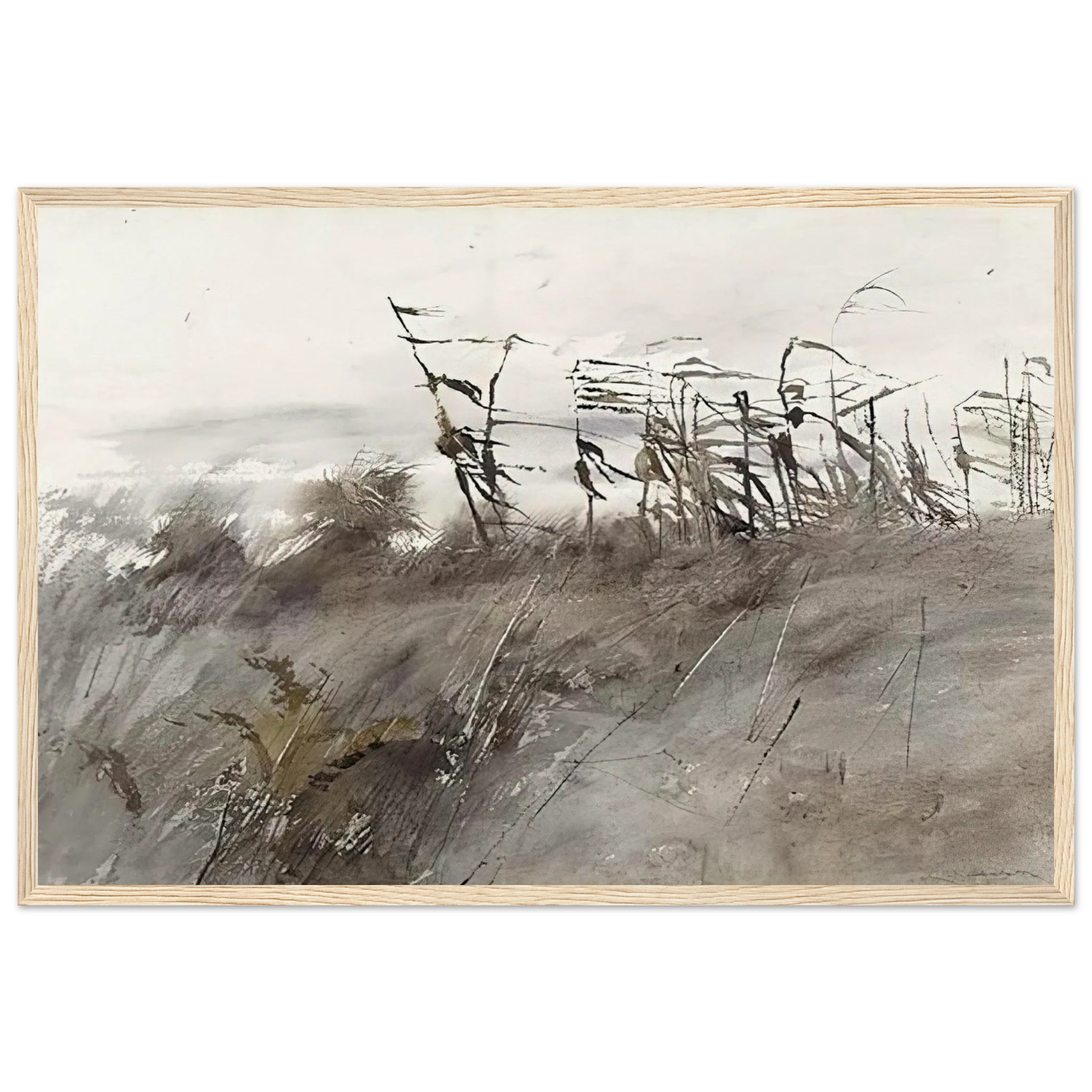 NOVEMBER FIRST 1950 Framed Poster | Andrew Wyeth Framed Prints Wall Art | Andrew Wyeth Prints