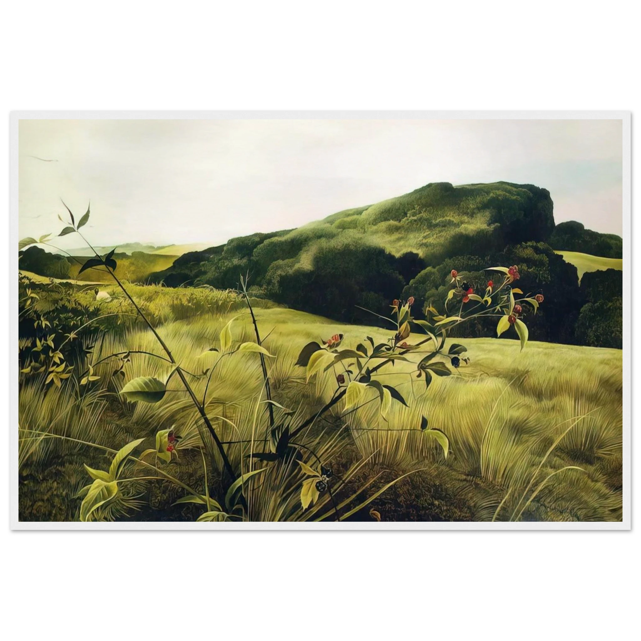 BLACKBERRY PICKER Framed Poster | Andrew Wyeth Framed Prints Wall Art | Andrew Wyeth Prints