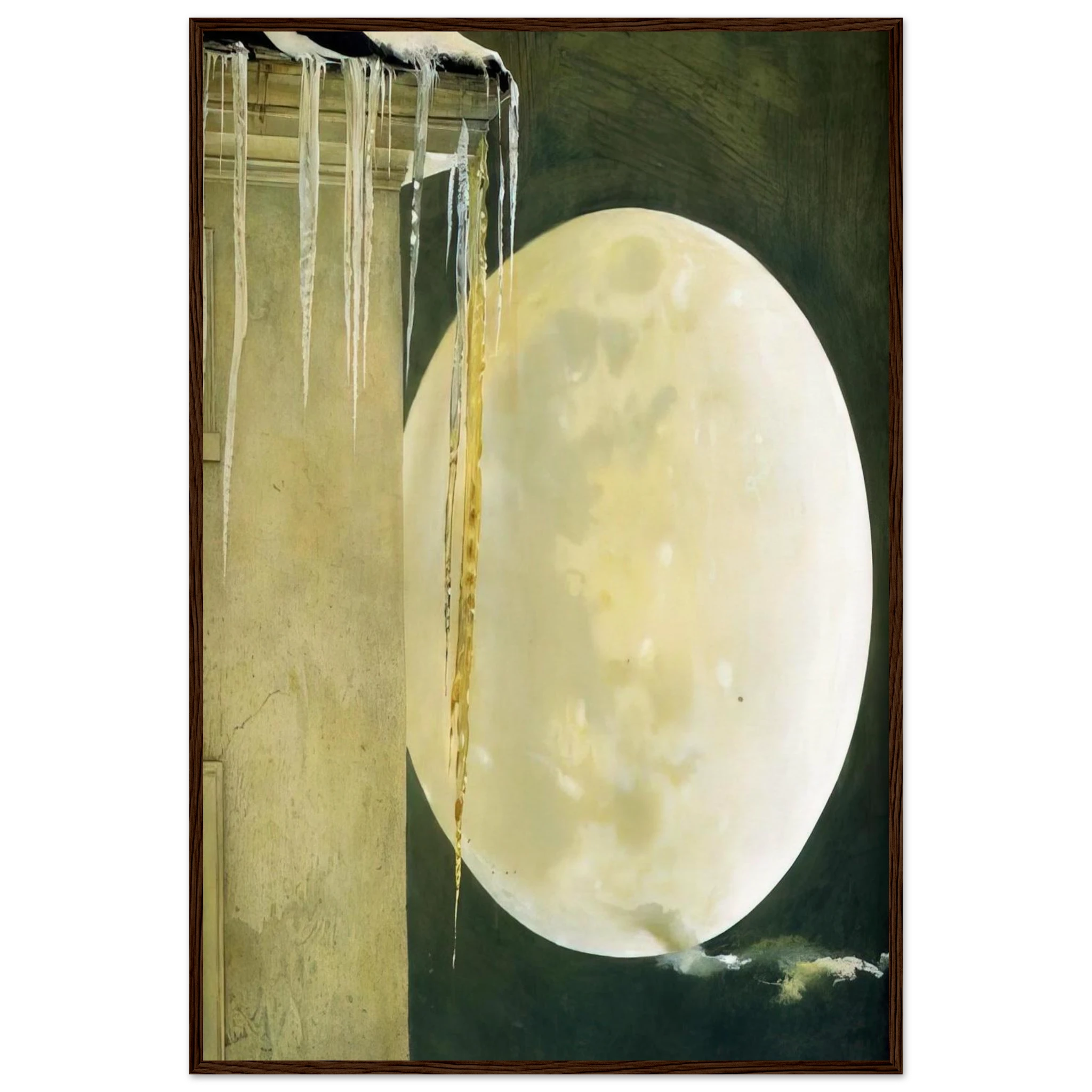 MOON MADNESS Framed Poster | Andrew Wyeth Framed Prints Wall Art | Andrew Wyeth Prints