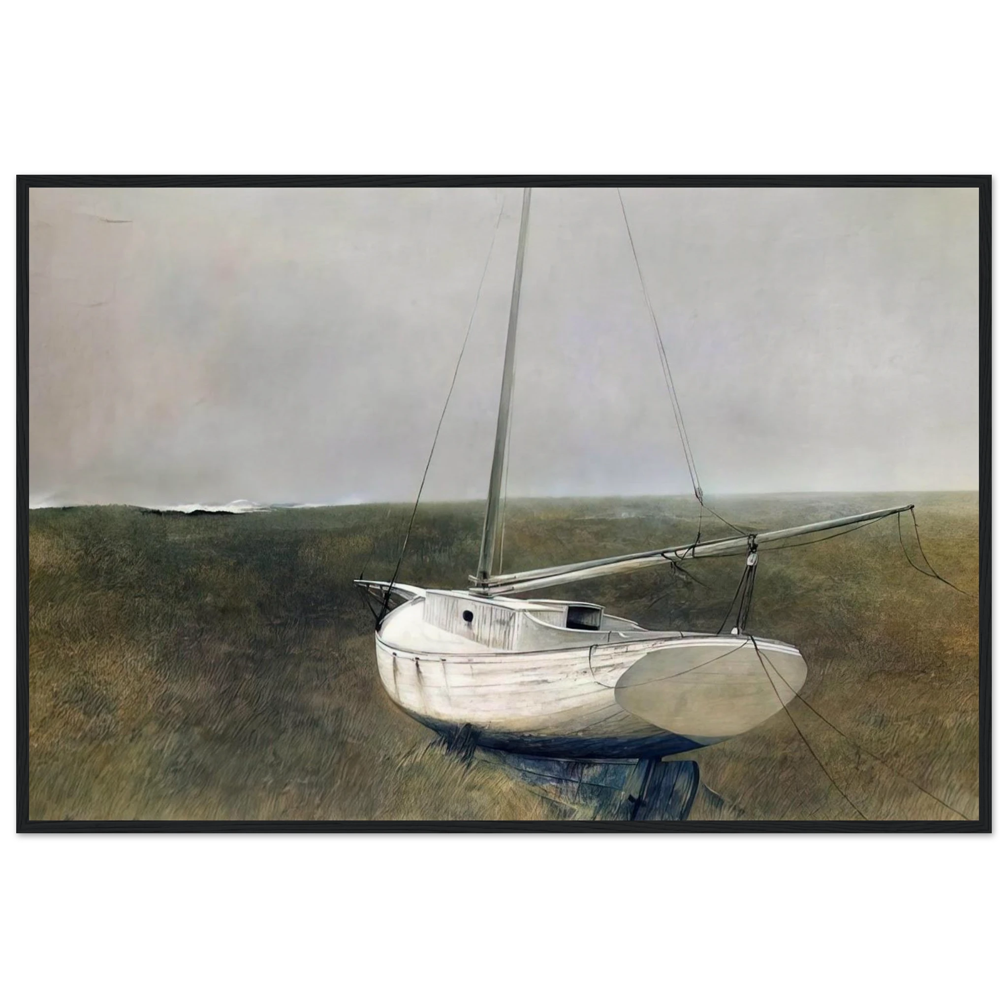 BELOW DOVER 1950 Framed Poster | Andrew Wyeth Framed Prints Wall Art | Andrew Wyeth Prints