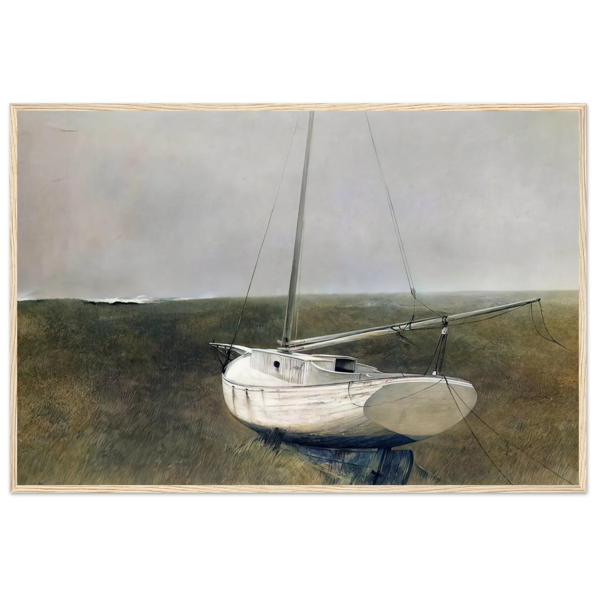 BELOW DOVER 1950 Framed Poster | Andrew Wyeth Framed Prints Wall Art | Andrew Wyeth Prints