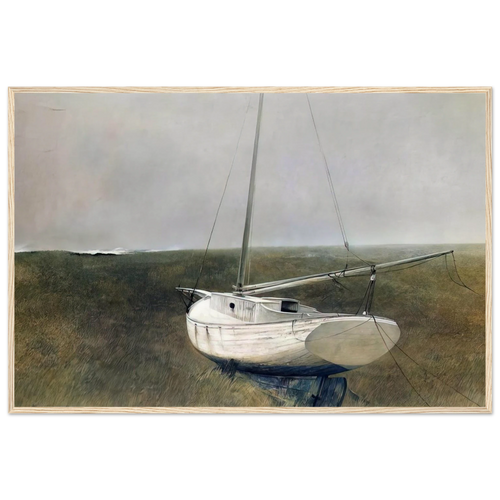 BELOW DOVER 1950 Framed Poster | Andrew Wyeth Framed Prints Wall Art | Andrew Wyeth Prints