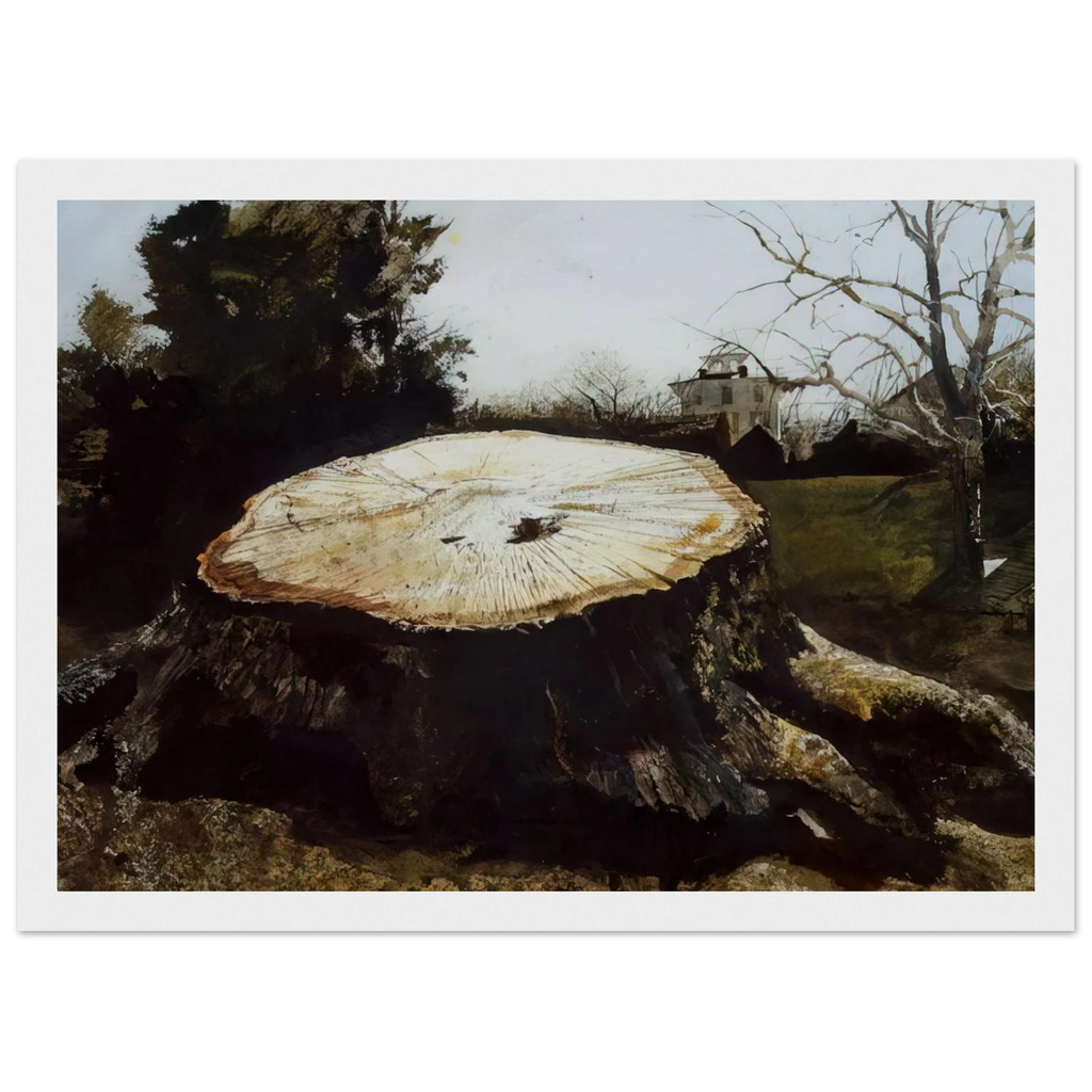 THE BIG OAK Framed Poster | Andrew Wyeth Framed Prints Wall Art | Andrew Wyeth Prints