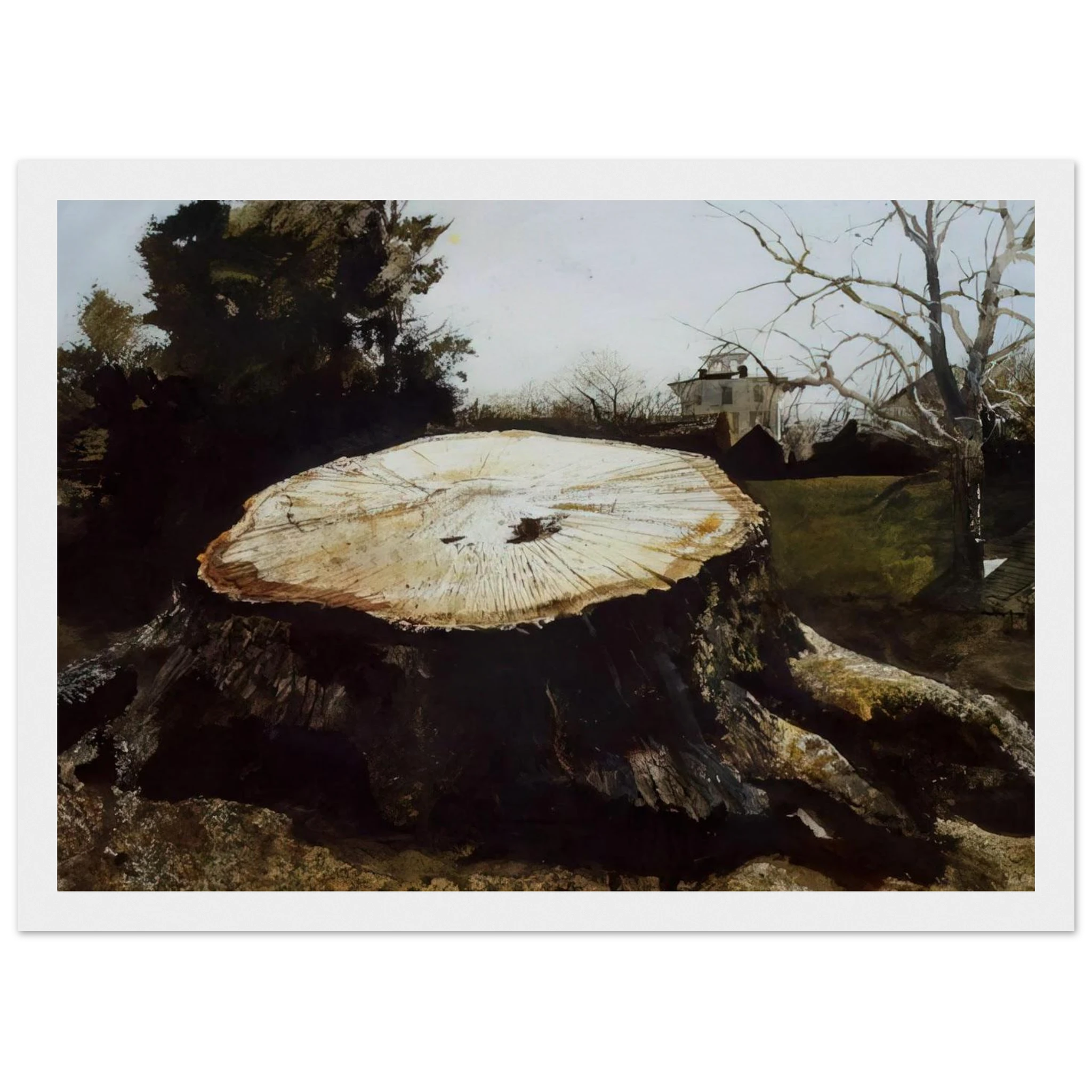 THE BIG OAK Framed Poster | Andrew Wyeth Framed Prints Wall Art | Andrew Wyeth Prints
